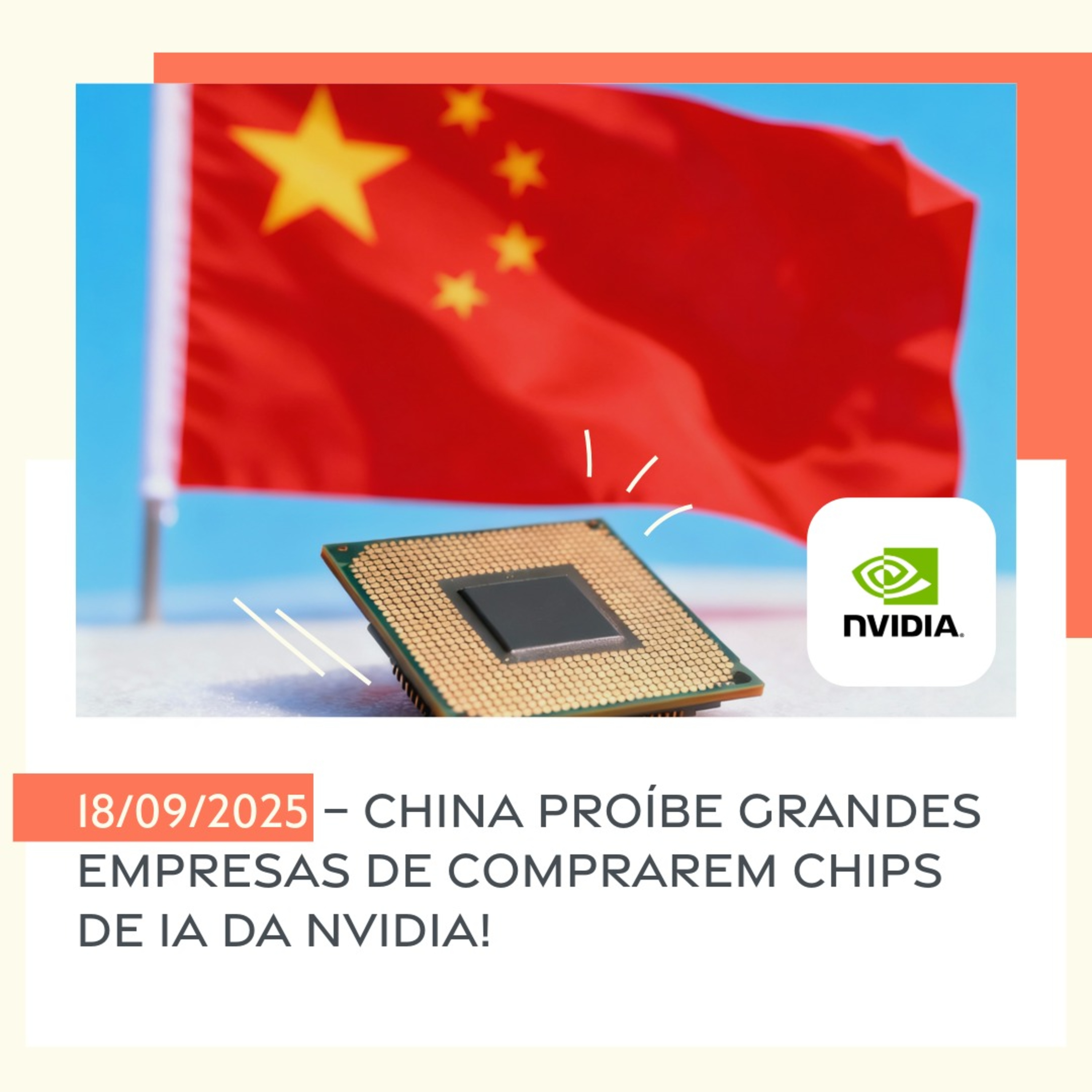 18/09/2025 – China proíbe grandes empresas de comprarem chips de IA da Nvidia! episode artwork
