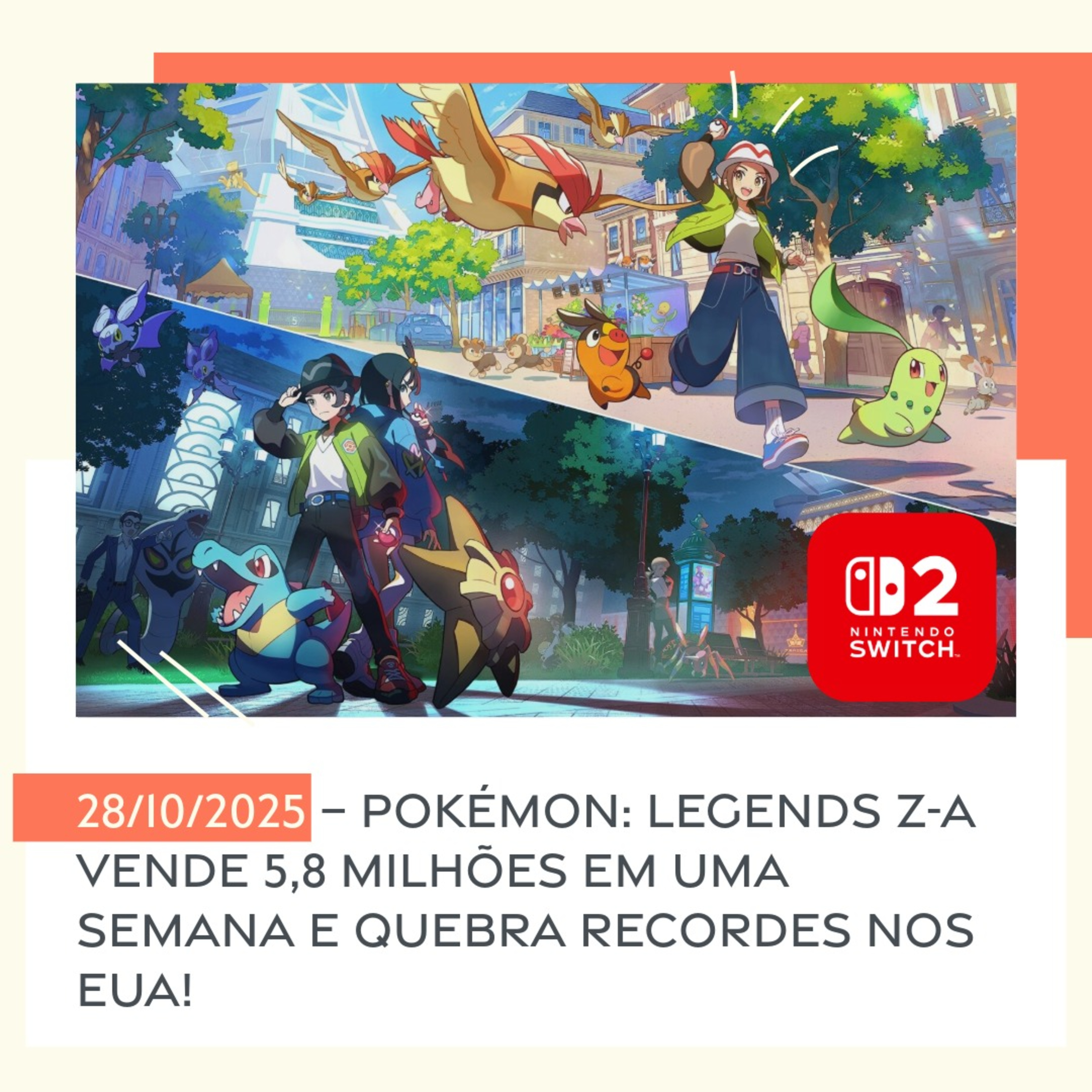 28/10/2025 – Pokémon: Legends Z-A vende 5,8 milhões em uma semana e quebra recordes nos EUA! episode artwork