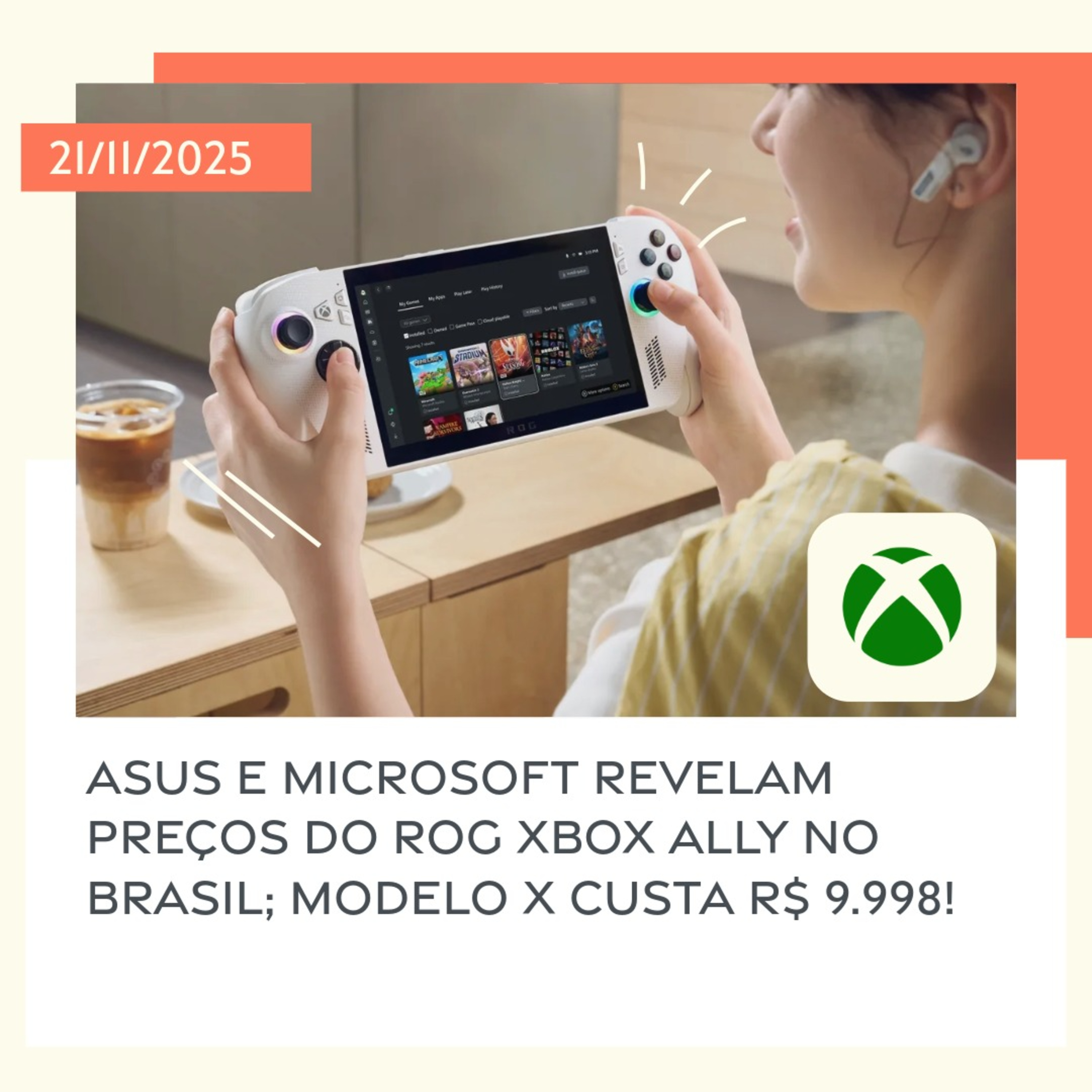 21/11/2025 –  Asus e Microsoft revelam preços do ROG Xbox Ally no Brasil; modelo X custa R$ 9.998! episode artwork