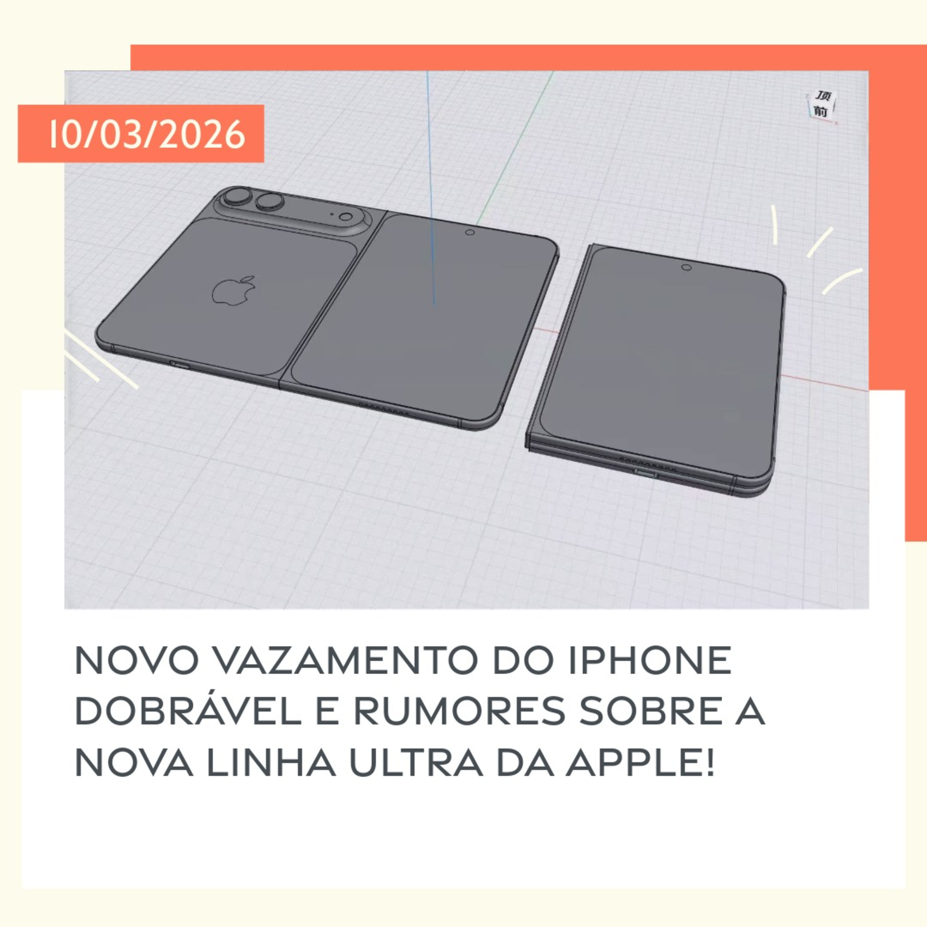 10/03/2026 – Novo vazamento do iPhone dobrável e rumores sobre a nova linha Ultra da Apple! episode artwork