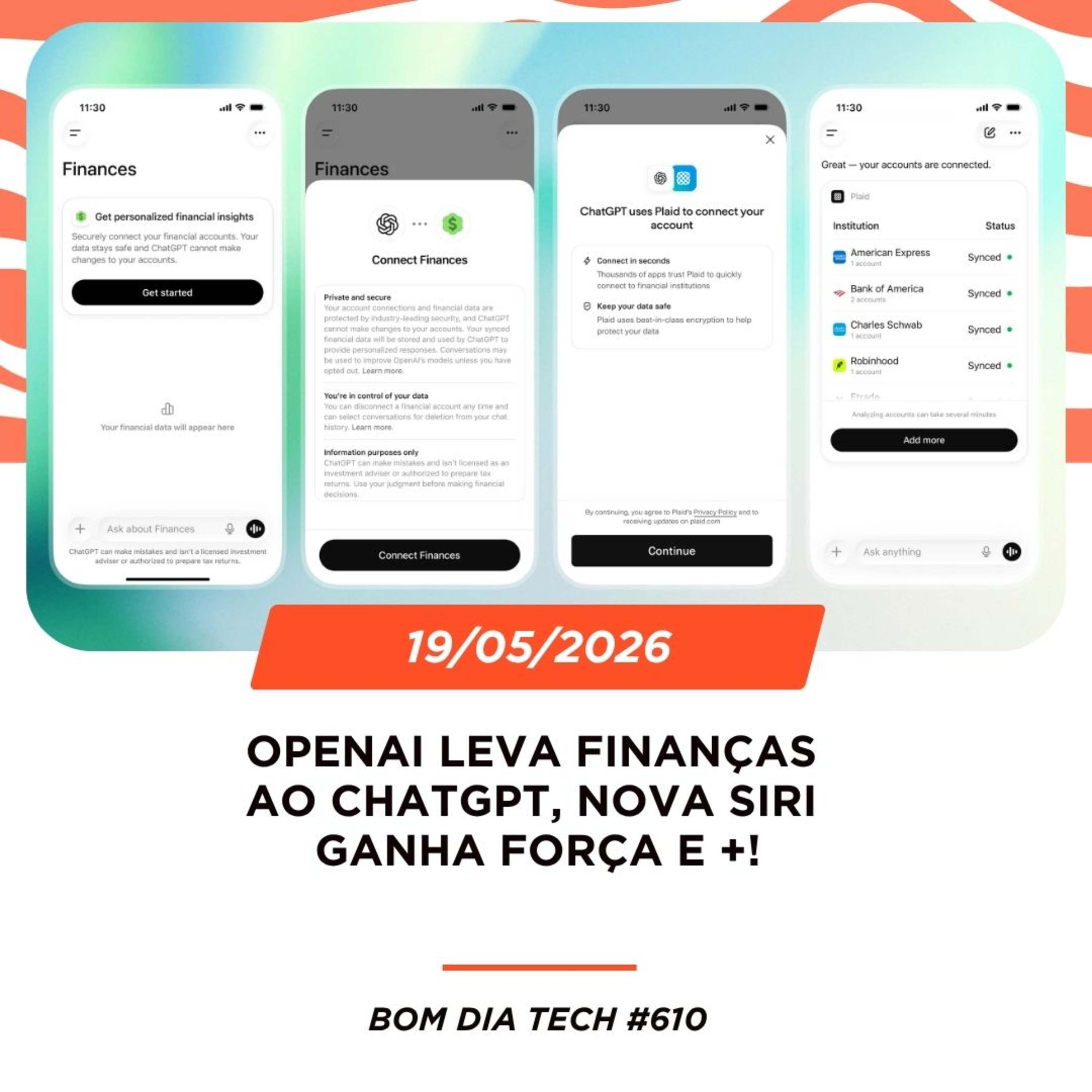 19/05/2026 – OpenAI leva finanças ao ChatGPT, nova Siri ganha força e +! episode artwork
