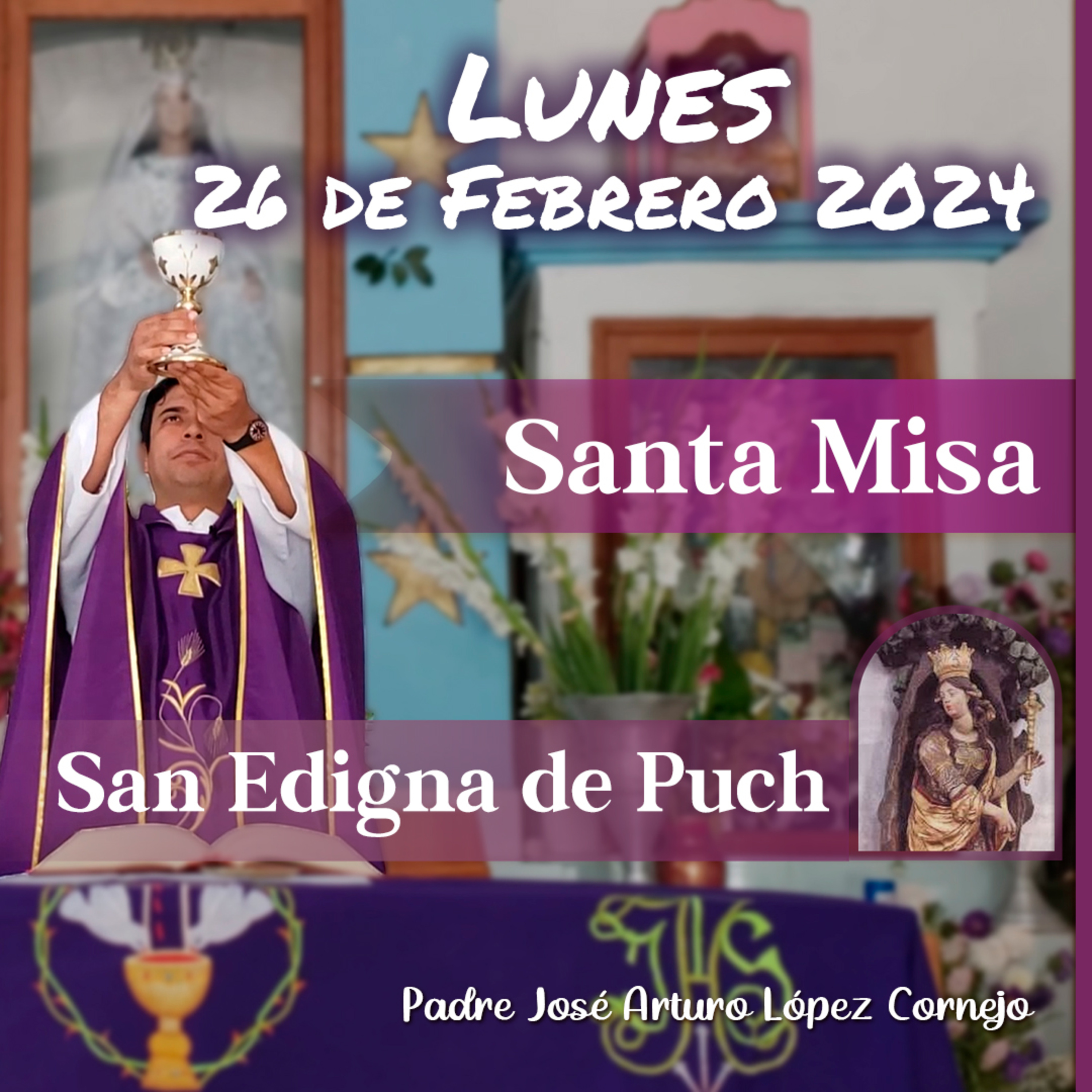 ✅ MISA DE HOY lunes 26 de Febrero 2024 - Padre Arturo Cornejo