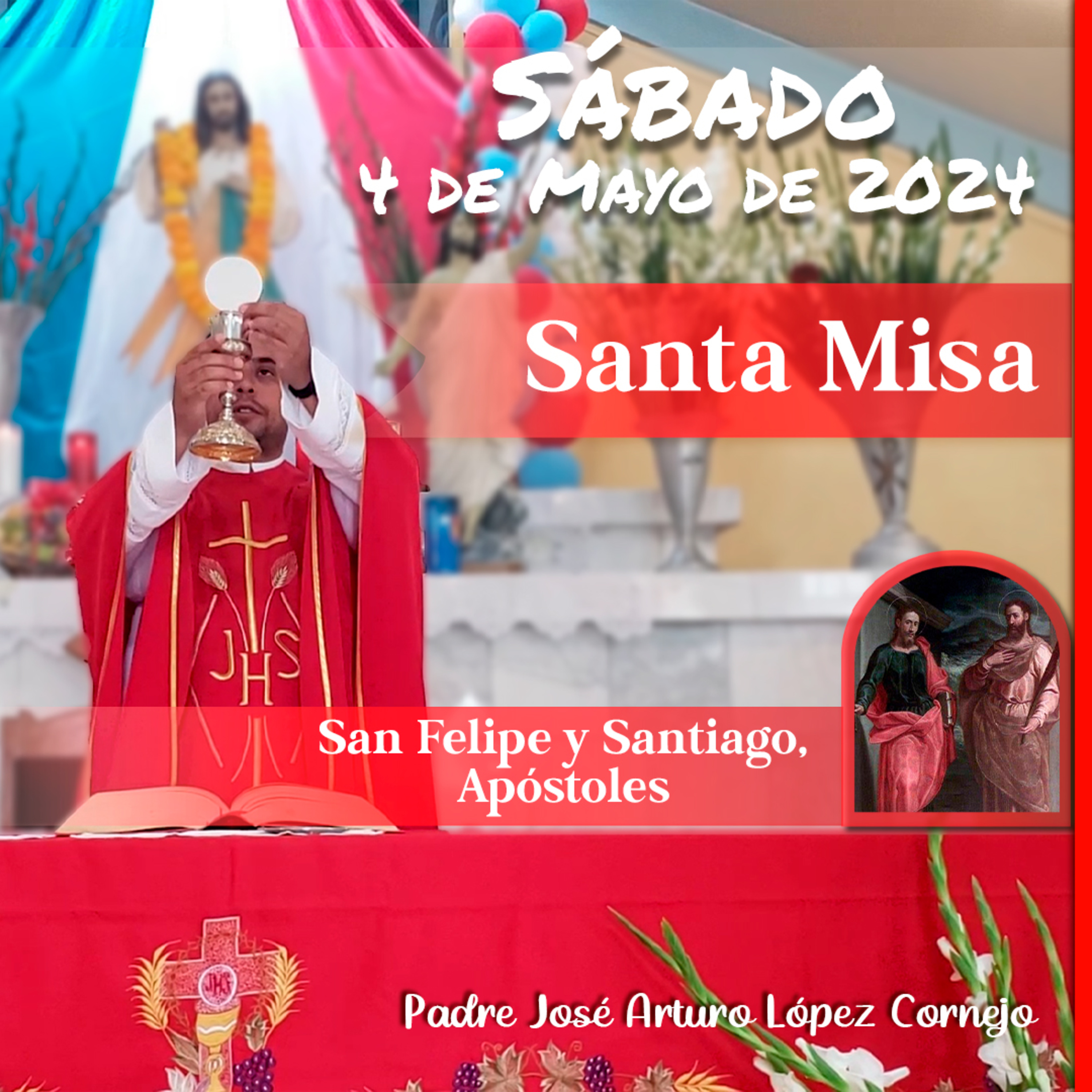 ✅ MISA DE HOY sábado 4 de Mayo 2024 - Padre Arturo Cornejo