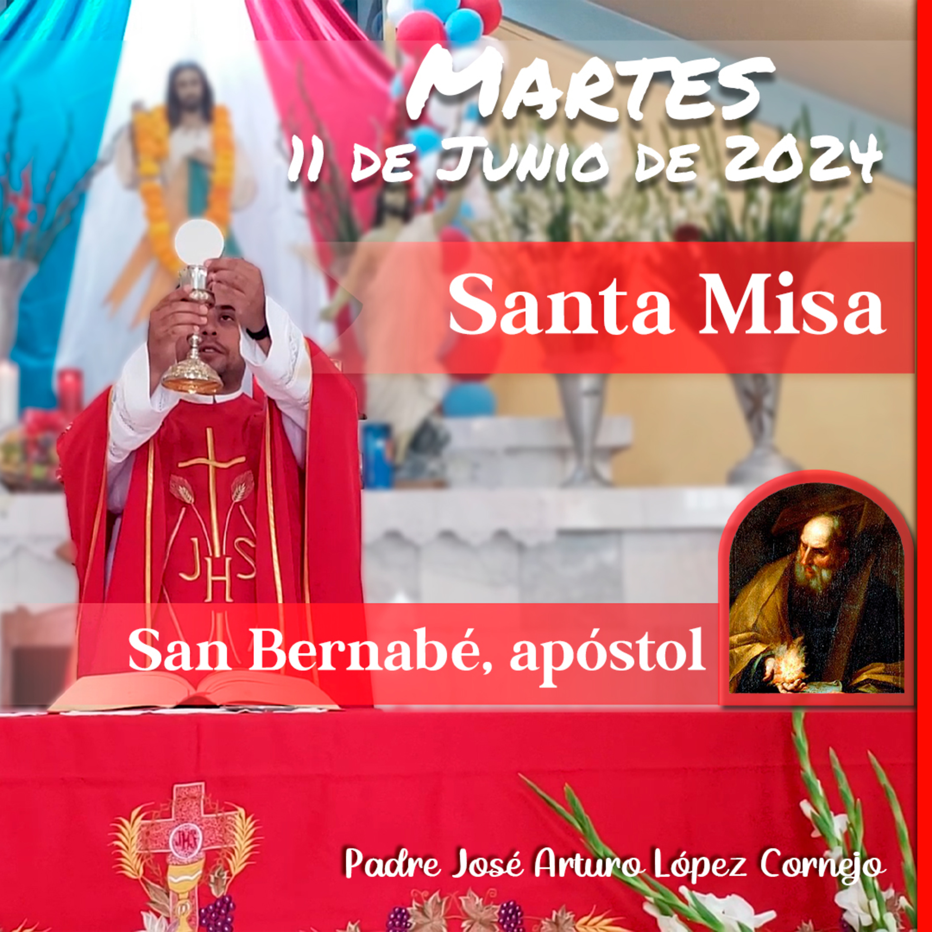✅ MISA DE HOY martes 11 de Junio 2024 - Padre Arturo Cornejo