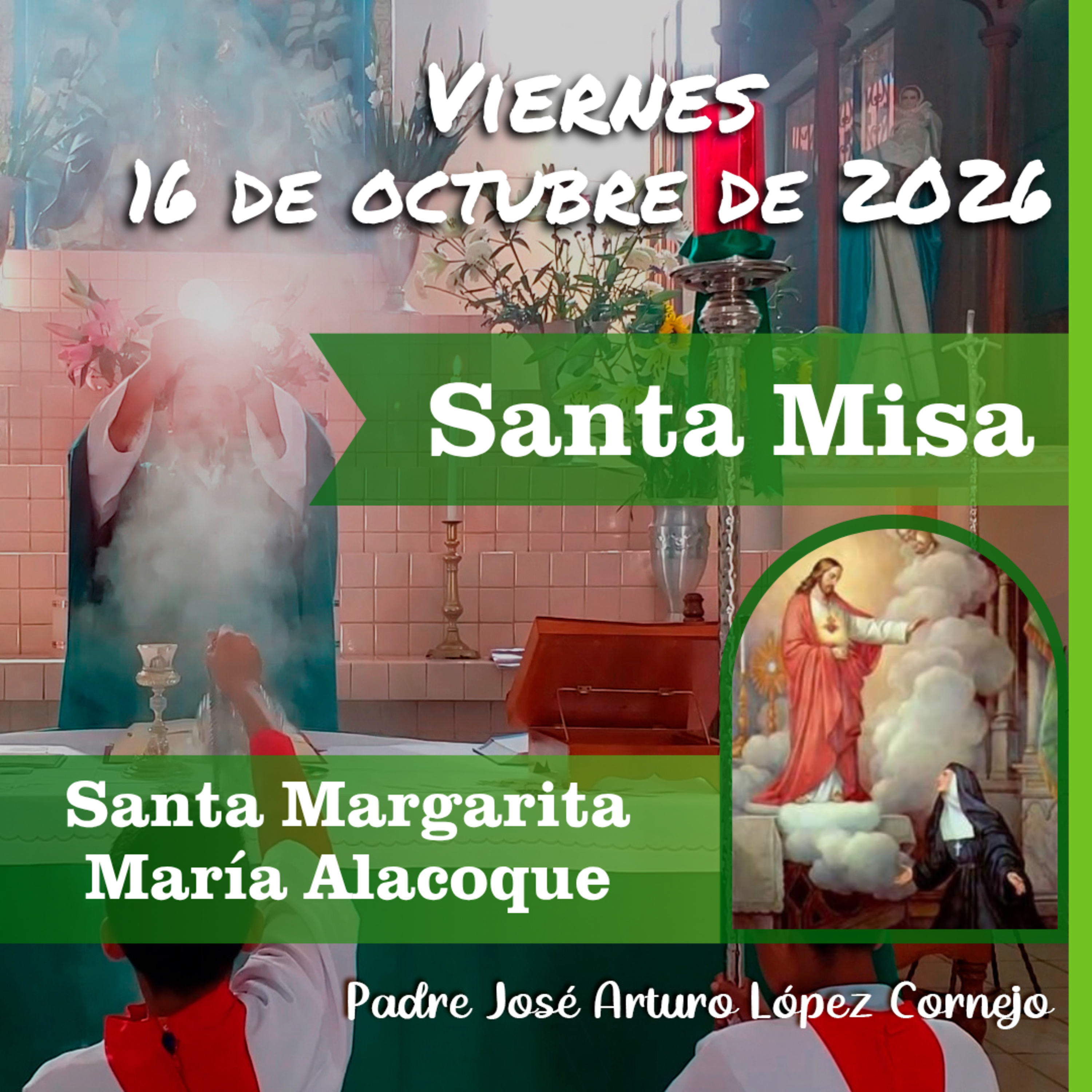✅ MISA DE HOY viernes 16 de Octubre del 2026 - Padre Arturo Cornejo