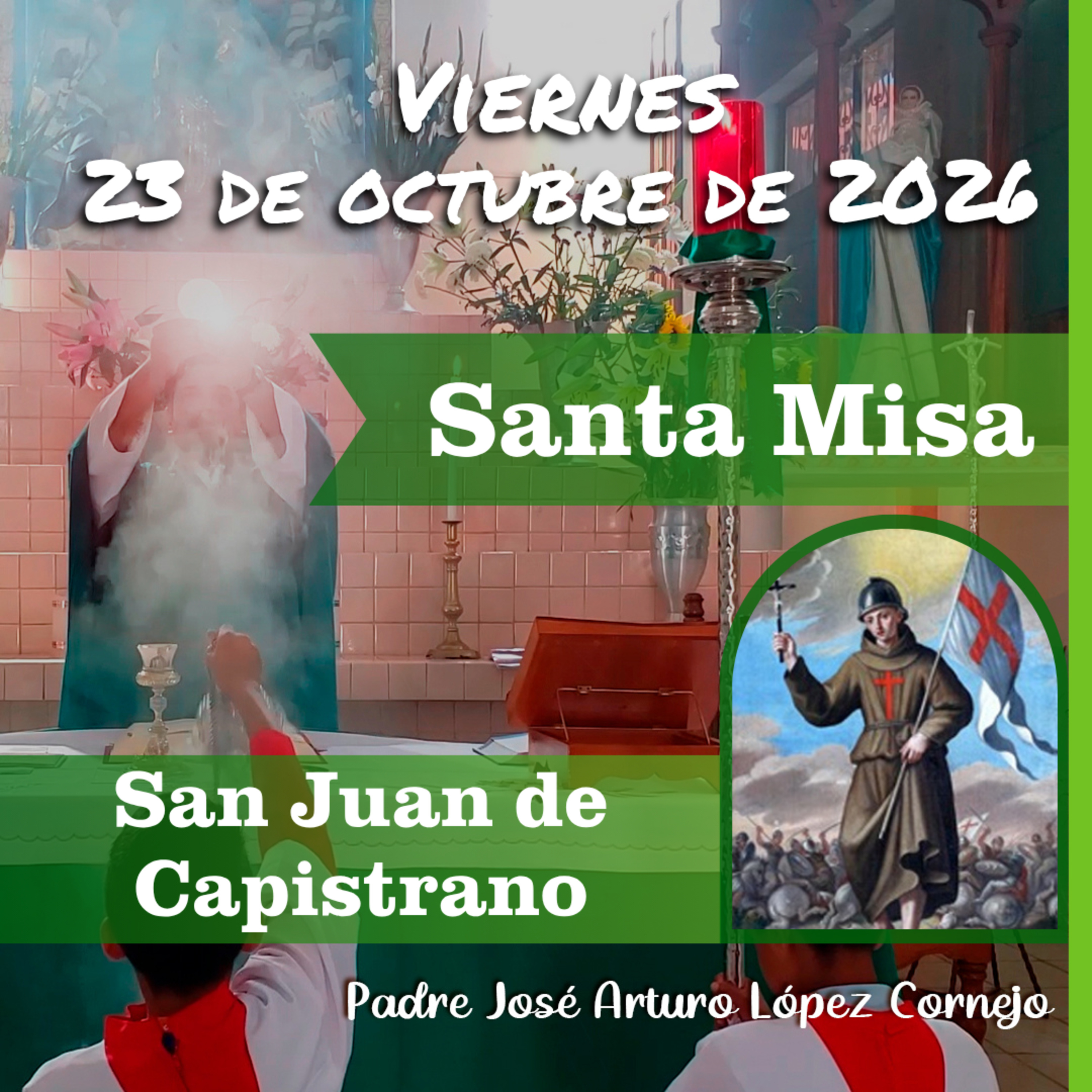 ✅ MISA DE HOY viernes 23 de Octubre del 2026 - Padre Arturo Cornejo