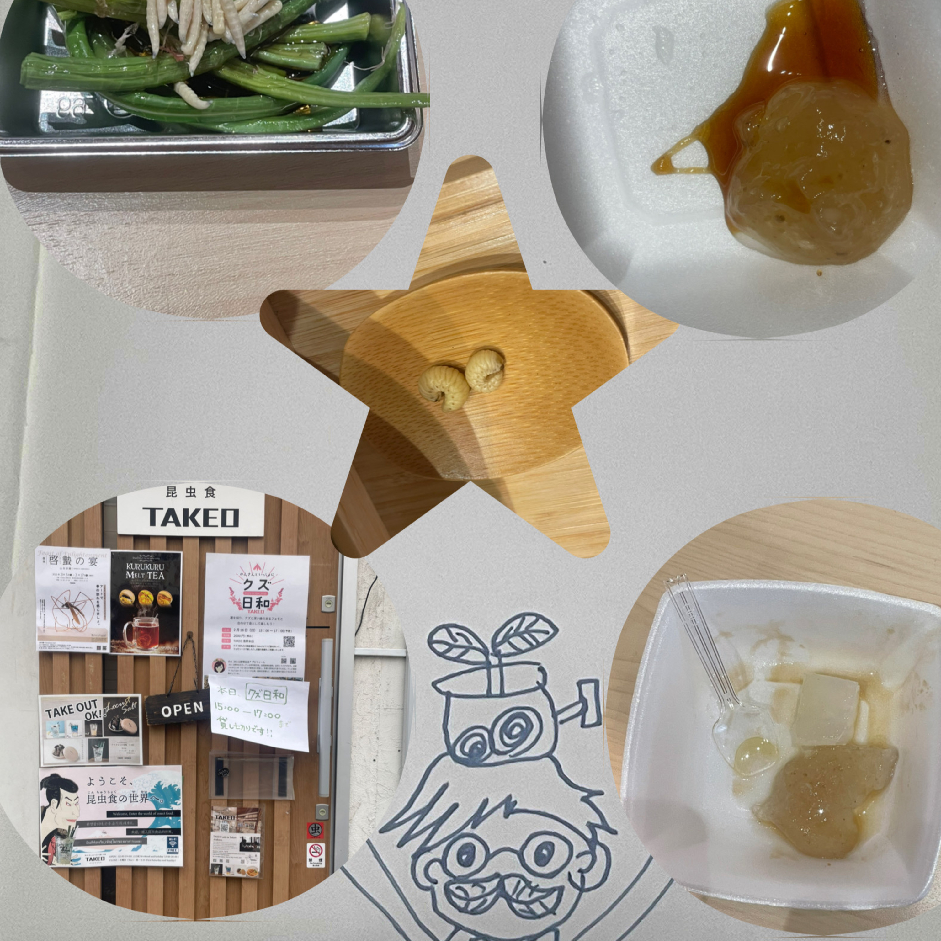昆虫食×クズ料理！？ 杏仁豆腐の味がする幼虫フェモソースの味わい