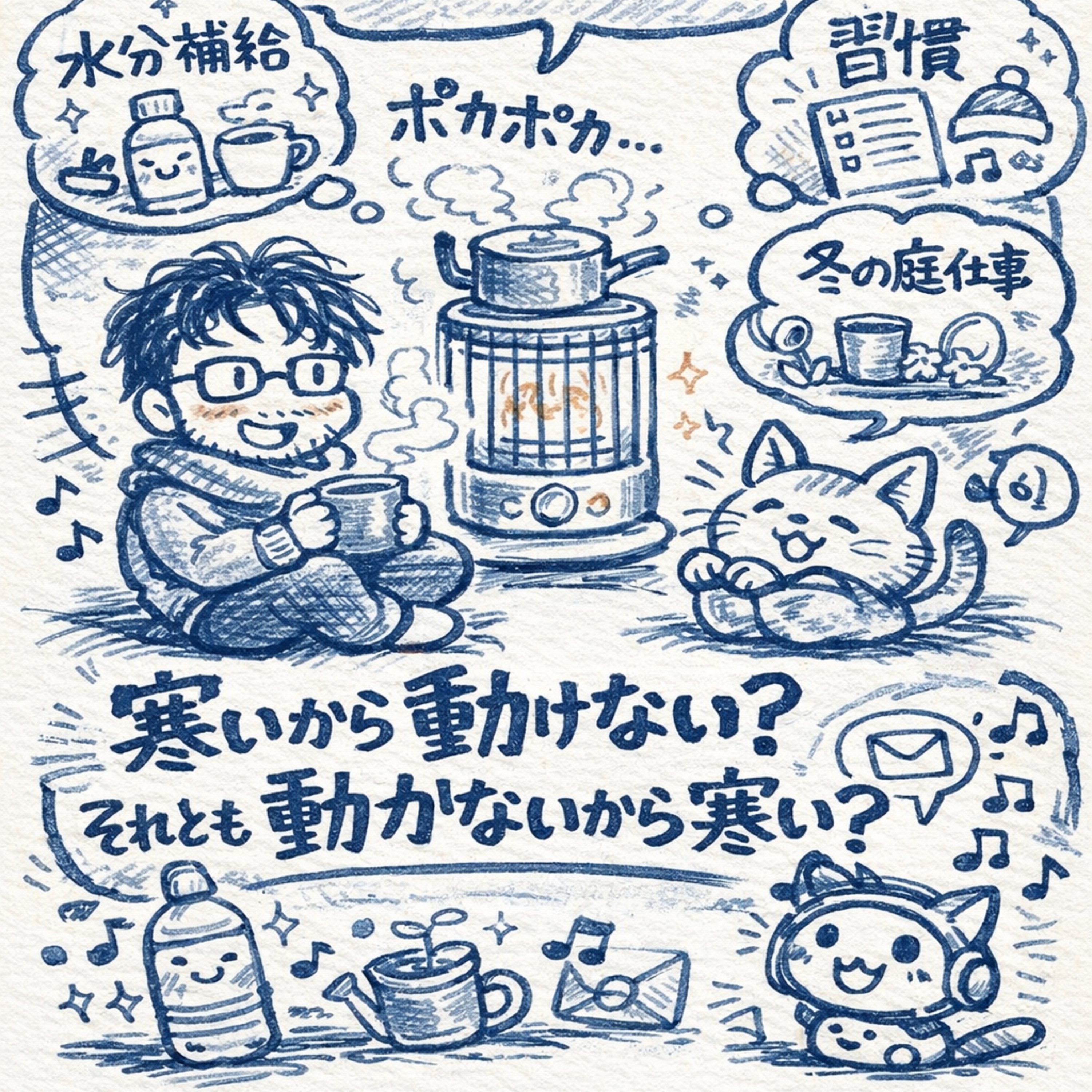 【ふと気づいた】寒いから動けない？それとも動かないから寒い？
