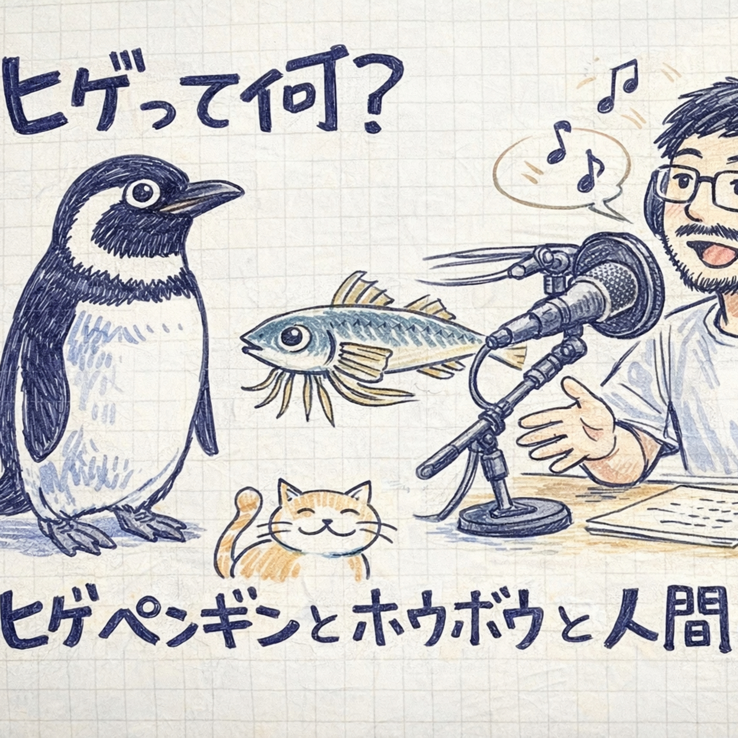 ヒゲって何？ヒゲペンギンとホウボウと人間の話