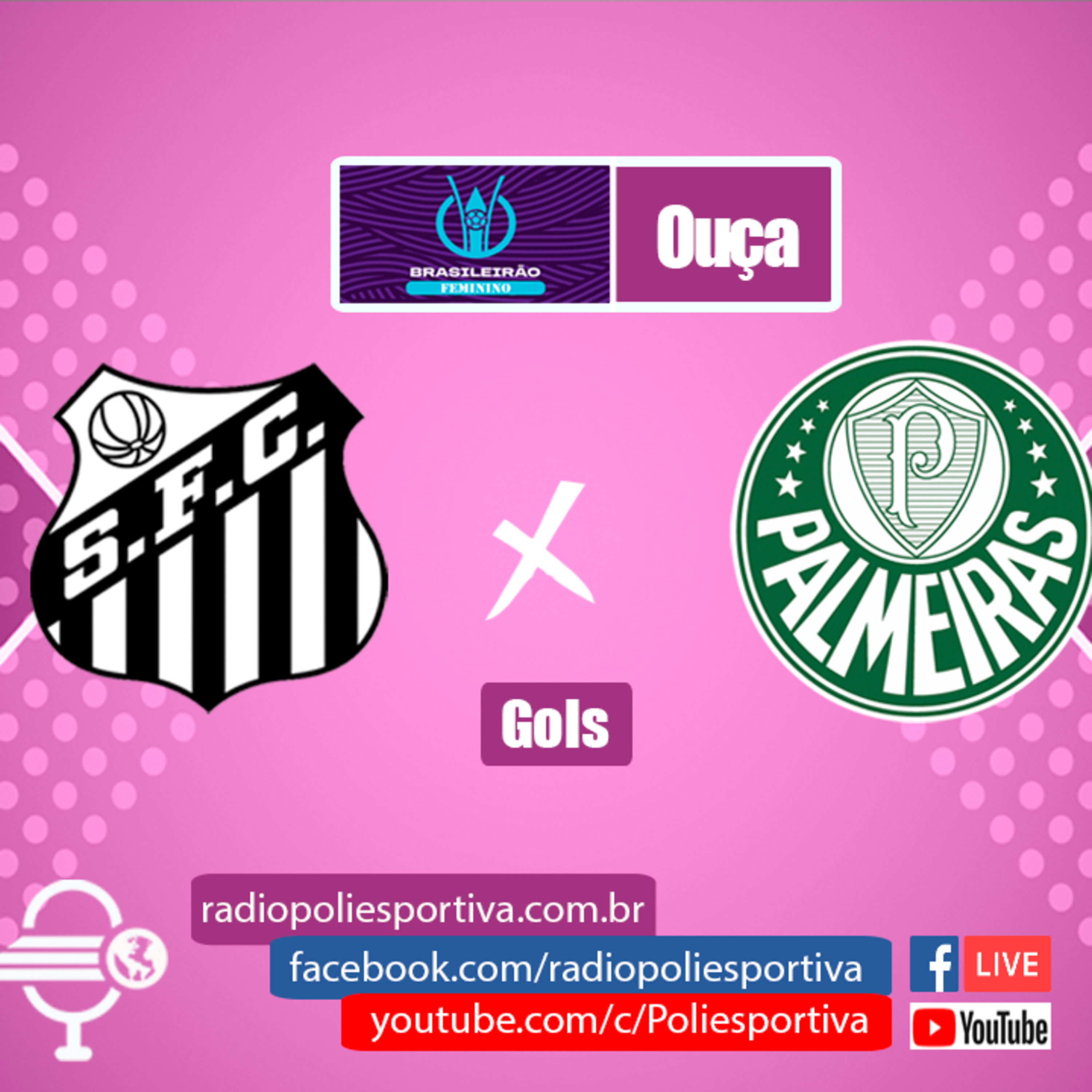 FUTEBOL NA POLIESPORTIVA - BRASILEIRÃO FEMININO 2023 - RODADA #5 - GOLS DE SANTOS 1 X 1 PALMEIRAS episode artwork