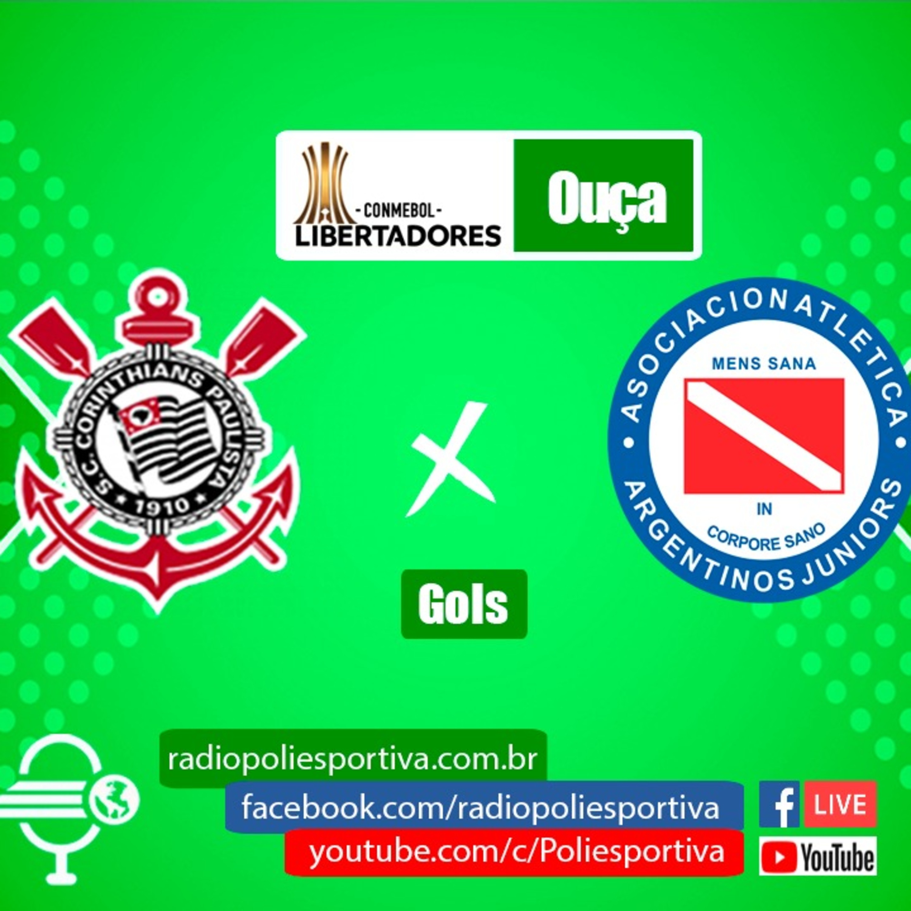FUTEBOL NA POLIESPORTIVA - LIBERTADORES 2023 - RODADA #2 - GOLS DE CORINTHIANS 0 X 1 ARGENTINOS JUNIORS (ARG) episode artwork