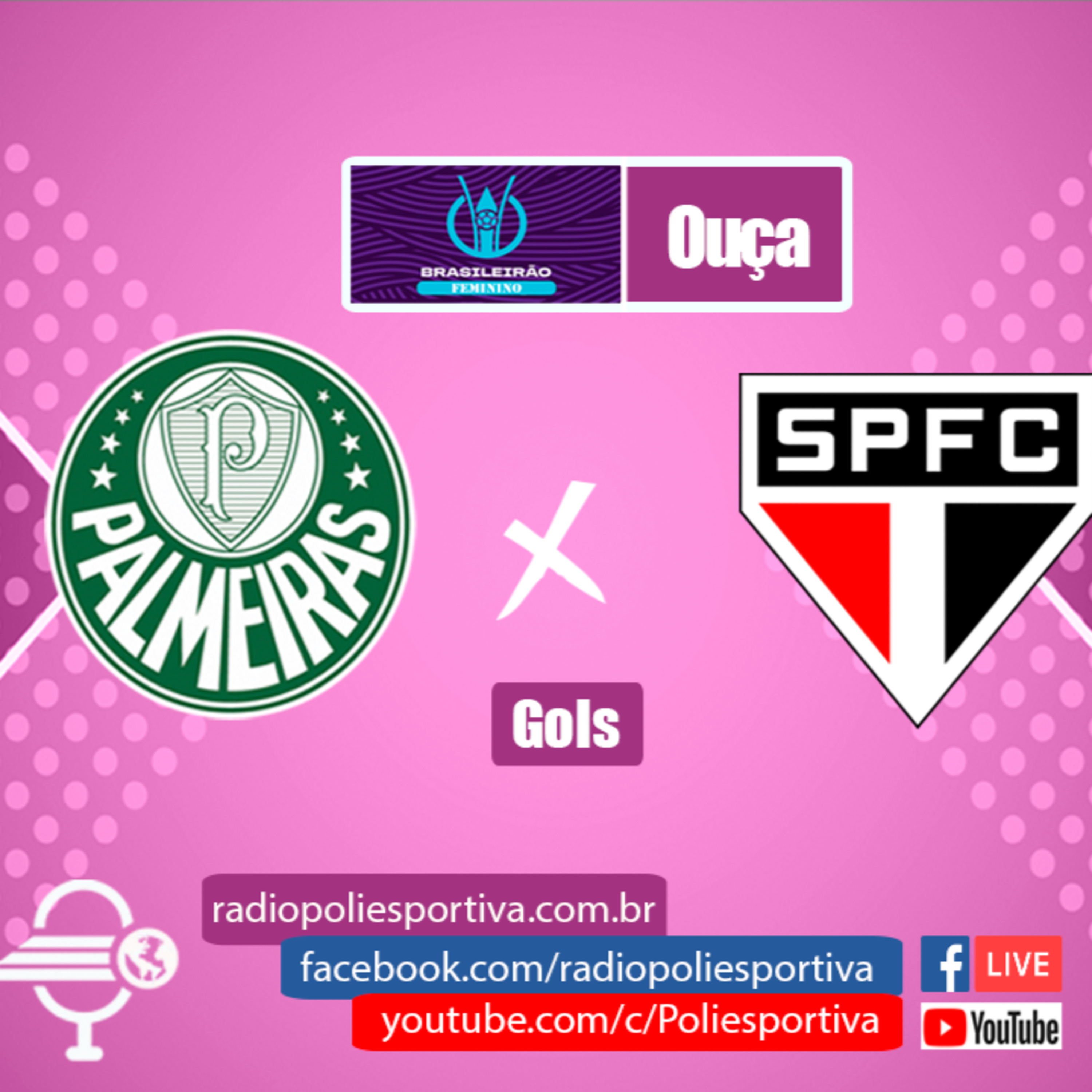 FUTEBOL NA POLIESPORTIVA - BRASILEIRÃO FEMININO 2023 - RODADA #9- GOL DE PALMEIRAS 0 X 1 SÃO PAULO episode artwork
