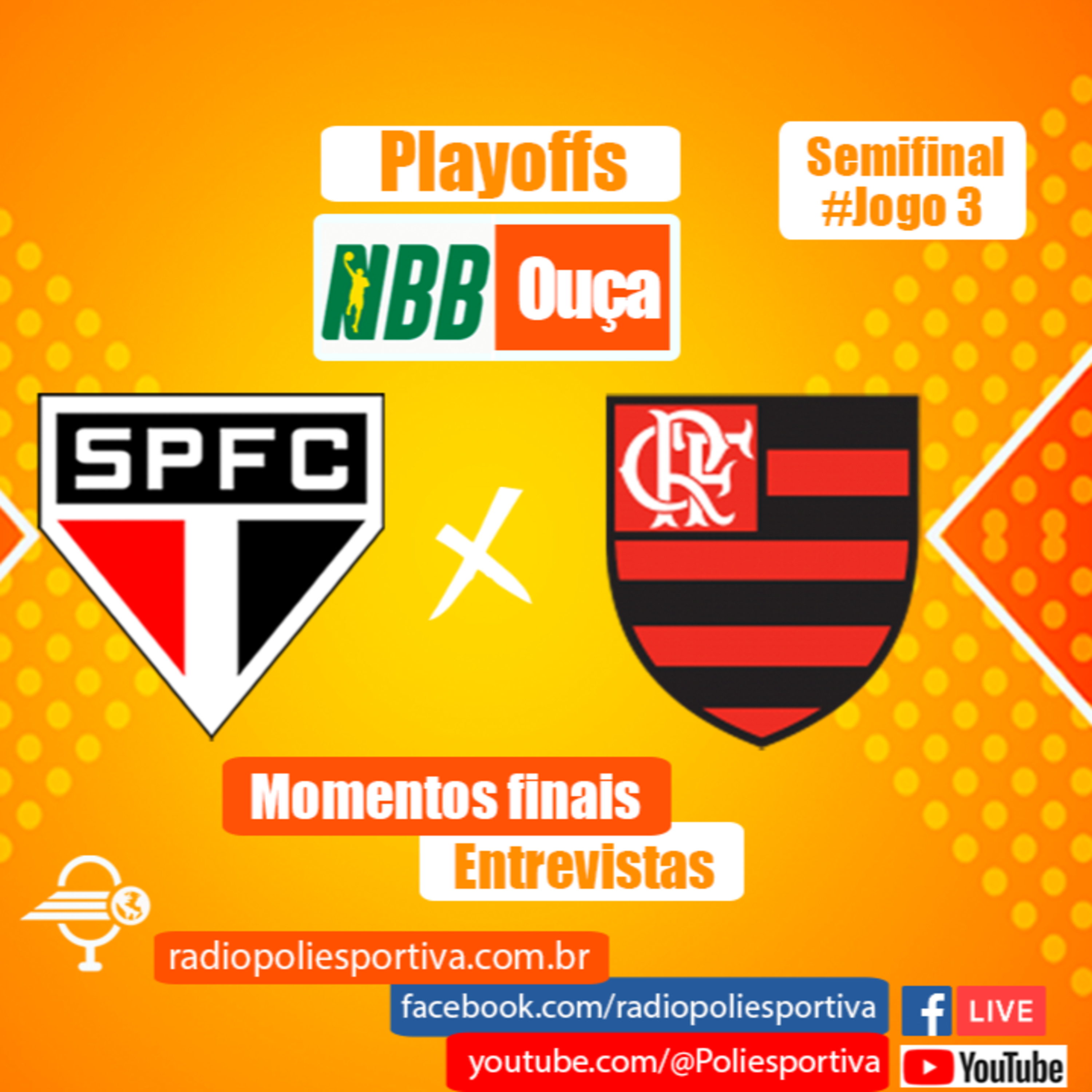 SHOW DE BASQUETE - NBB 15 2022/23 - PLAYOFFS - SEMIFINAL - JOGO #3 - MOMENTOS FINAIS E ENTREVISTAS DE SÃO PAULO 72 X 69 FLAMENGO episode artwork