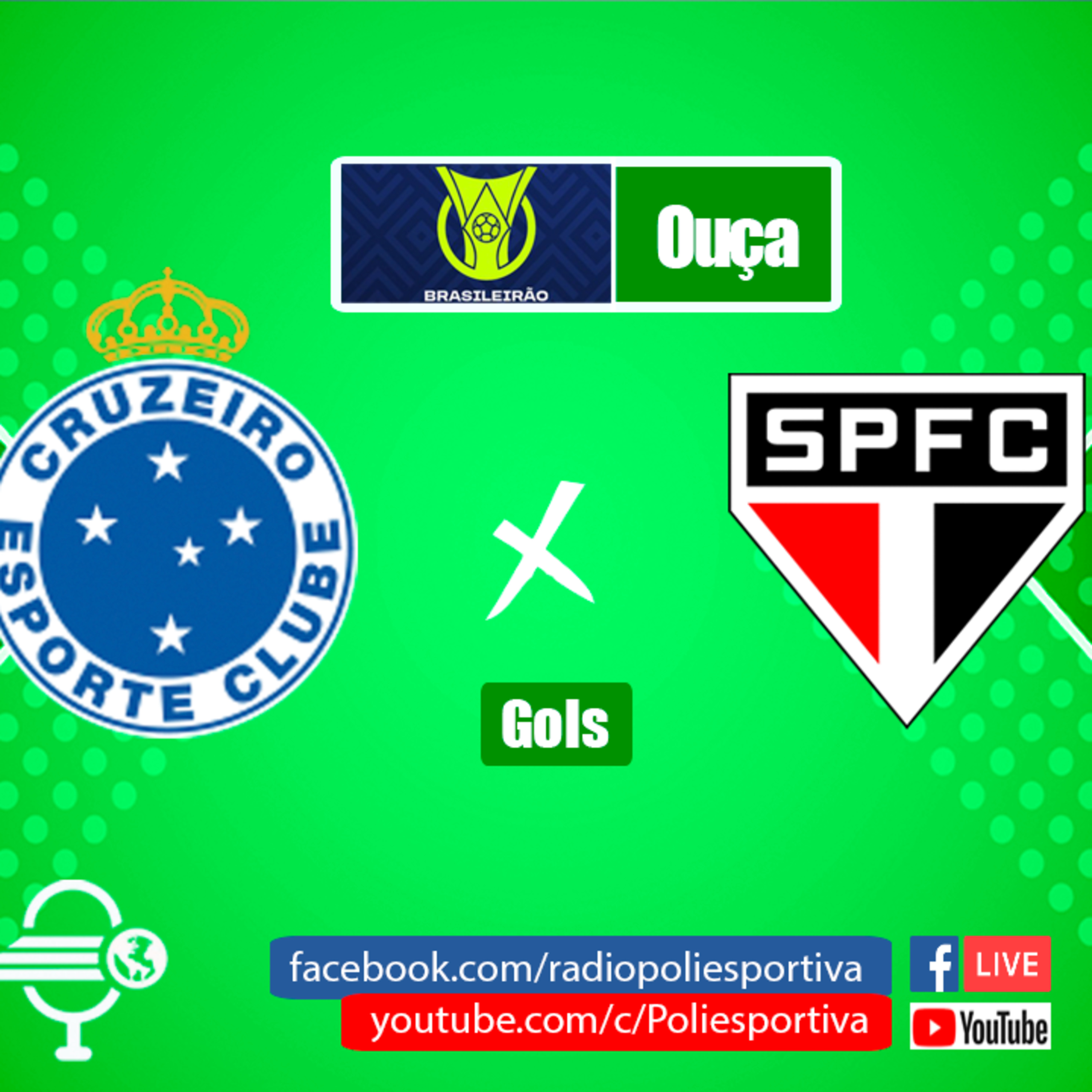 FUTEBOL NA POLIESPORTIVA - BRASILEIRÃO 2023 - RODADA #12 - GOL DE CRUZEIRO 1 X 0 SÃO PAULO episode artwork