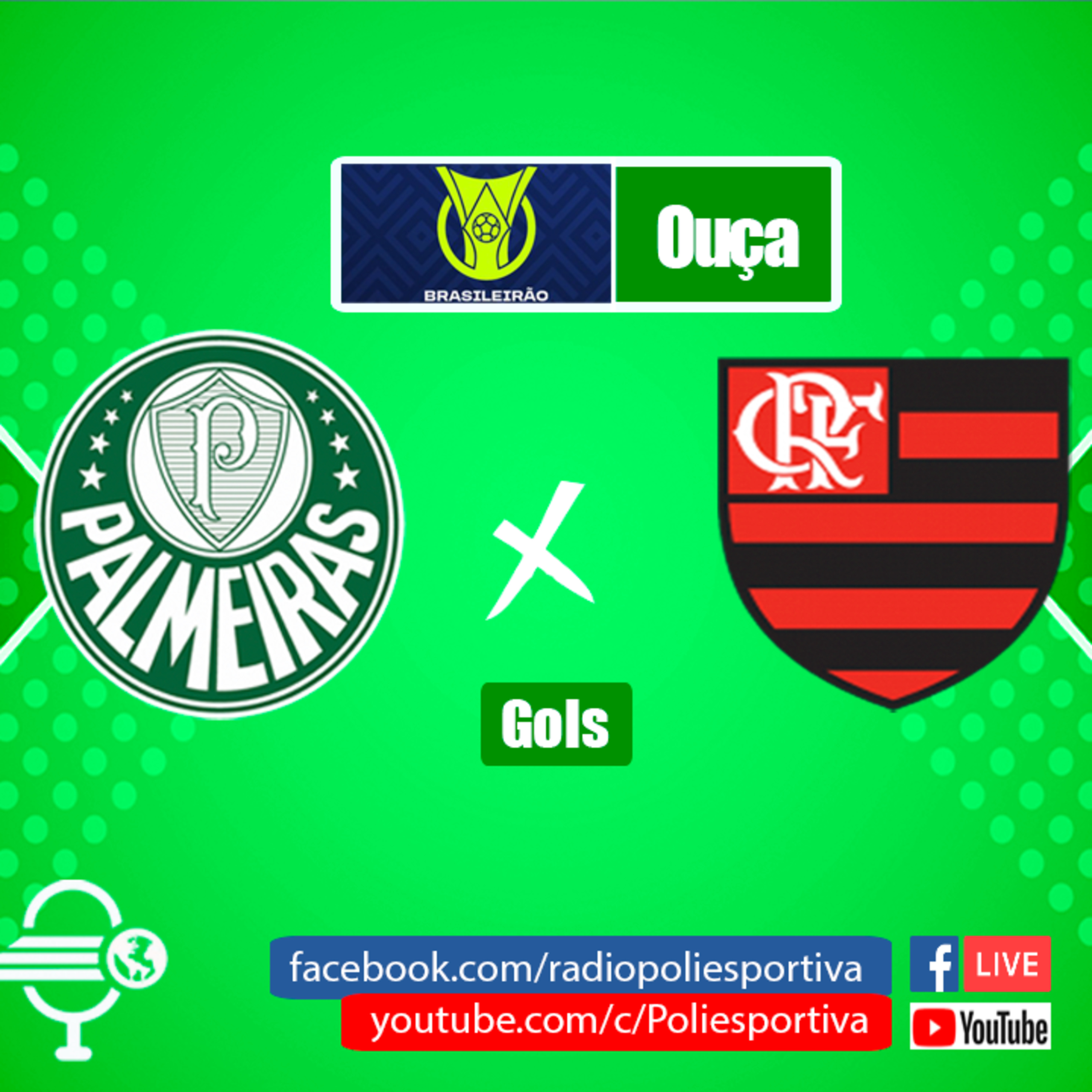 FUTEBOL NA POLIESPORTIVA - BRASILEIRÃO 2023 - RODADA #14 - GOLS DE PALMEIRAS 1 X 1 FLAMENGO episode artwork