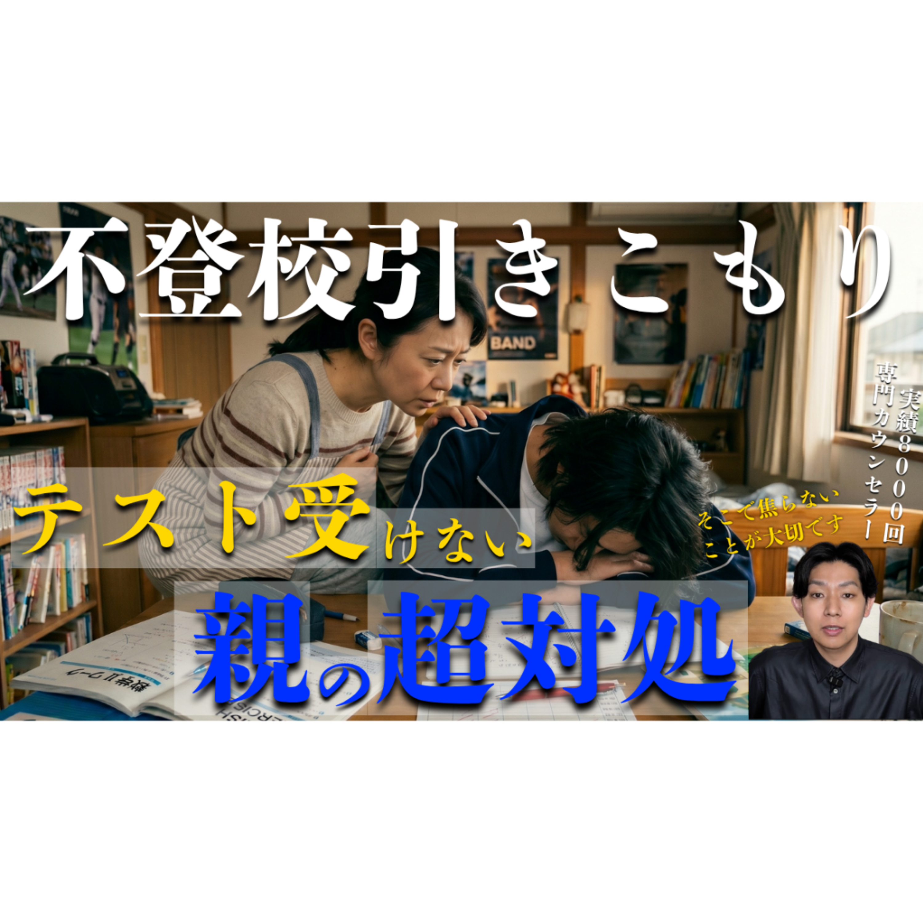 【どうしたら】テストも受けに行こうとしない子供への親の超対処！【不登校引きこもり解決】 episode artwork