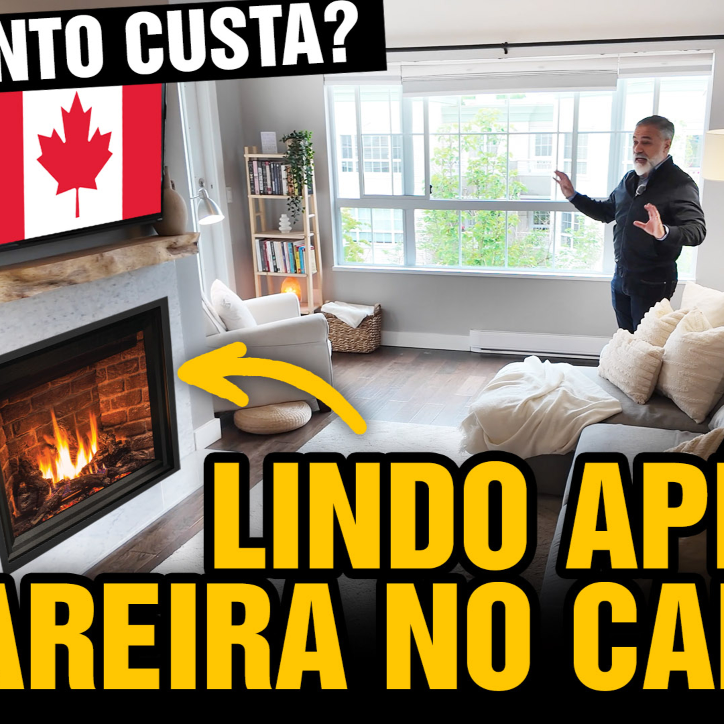 TOUR COMPLETO: Apartamento REFORMADO com LAREIRA em Vancouver, Canadá | Preço + Detalhes! episode artwork