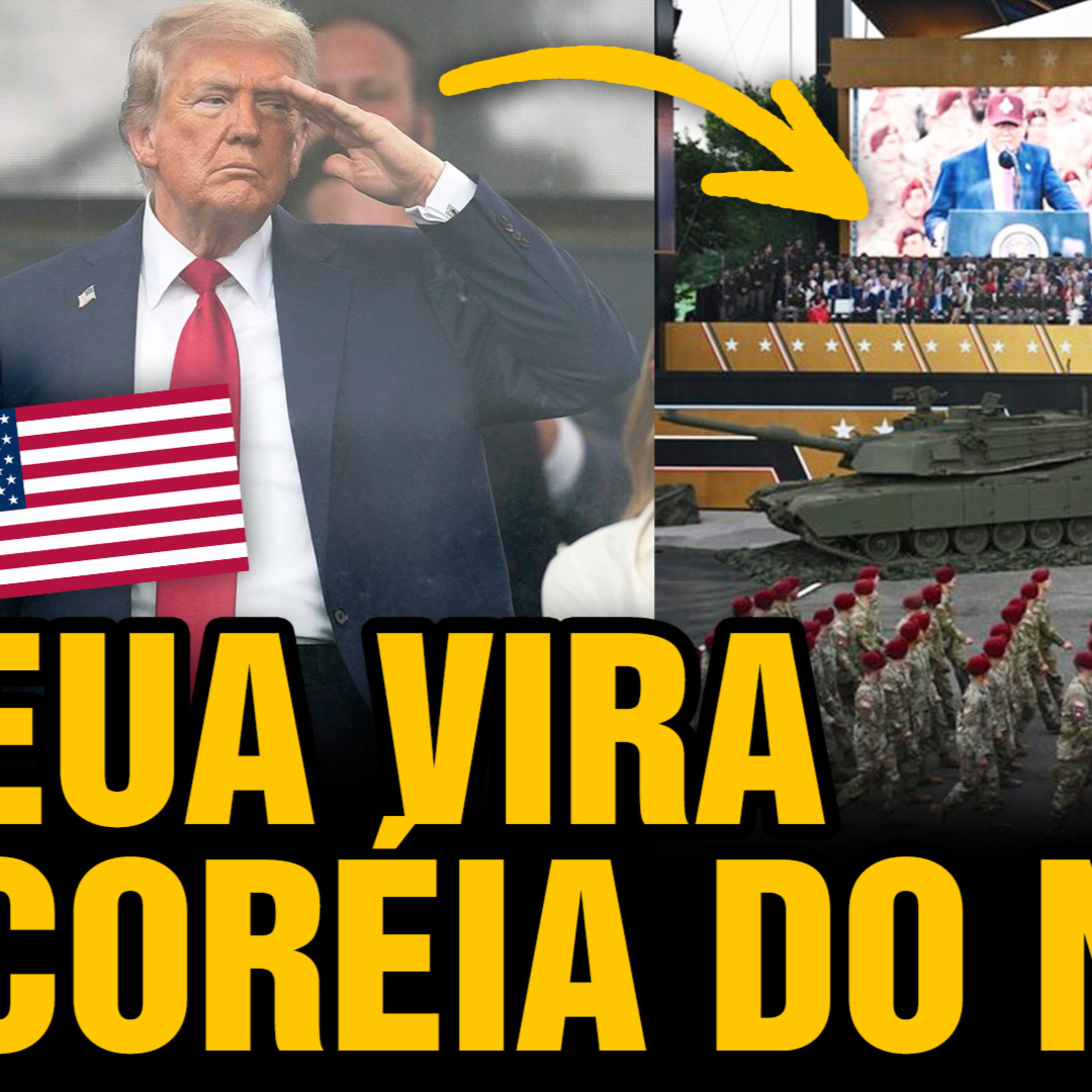 Protestos Massivos vs Desfile Militar de Trump: O Choque Autoritário que Está Dividindo os EUA episode artwork