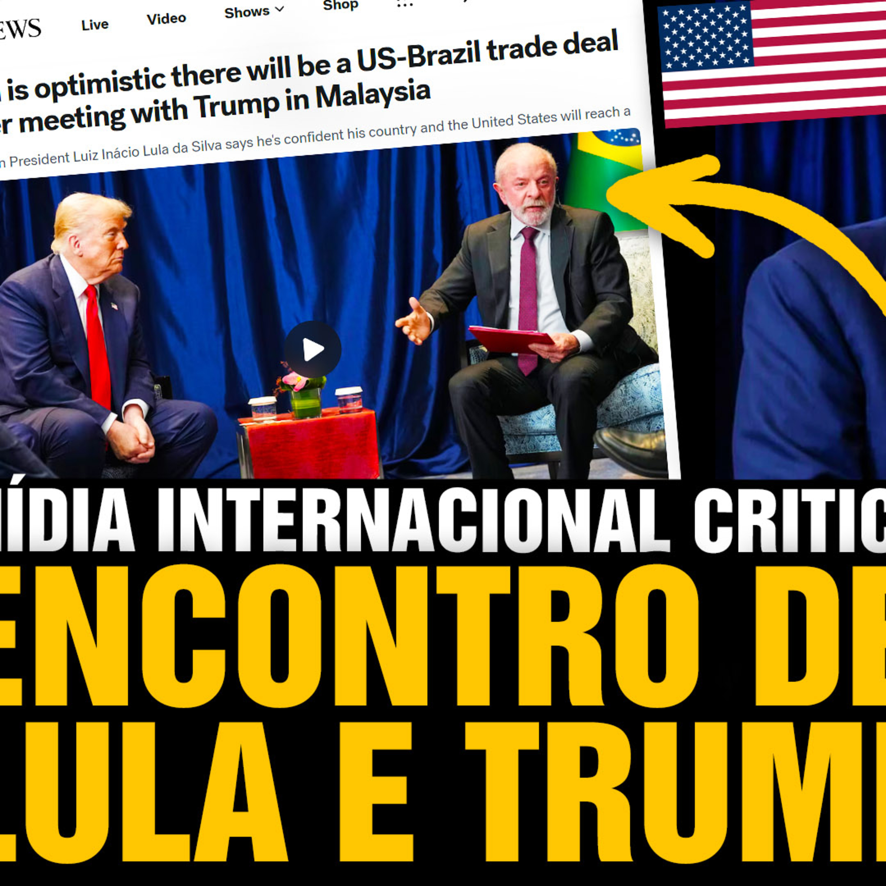 Como foi o encontro entre LULA e TRUMP segundo a IMPRENSA INTERNACIONAL  episode artwork