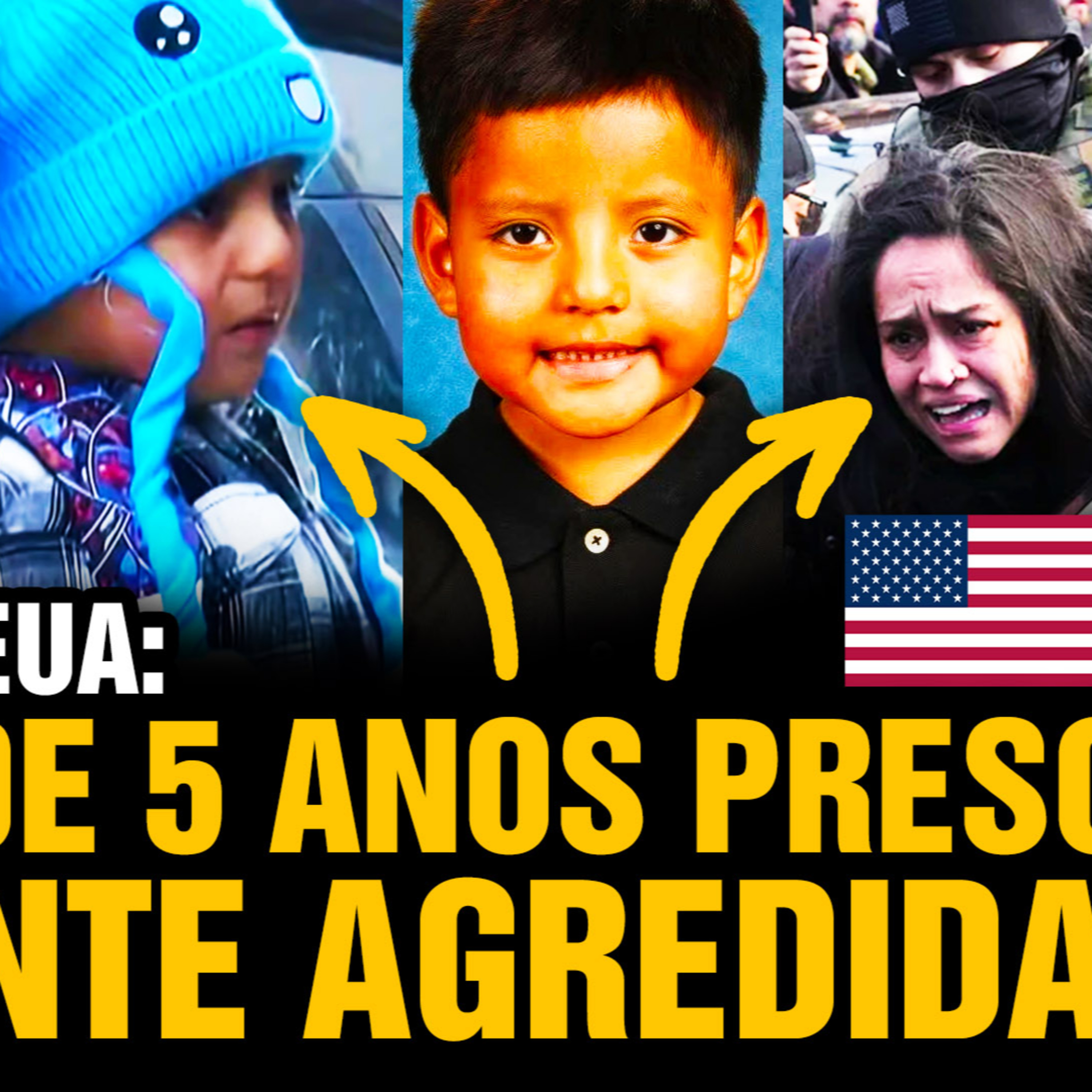 CRUELDADE NOS EUA! Criança de 5 ANOS PRESA e usada como “isca” por ICE e DEFICIENTE AGREDIDA! 😱 🇺🇸 episode artwork