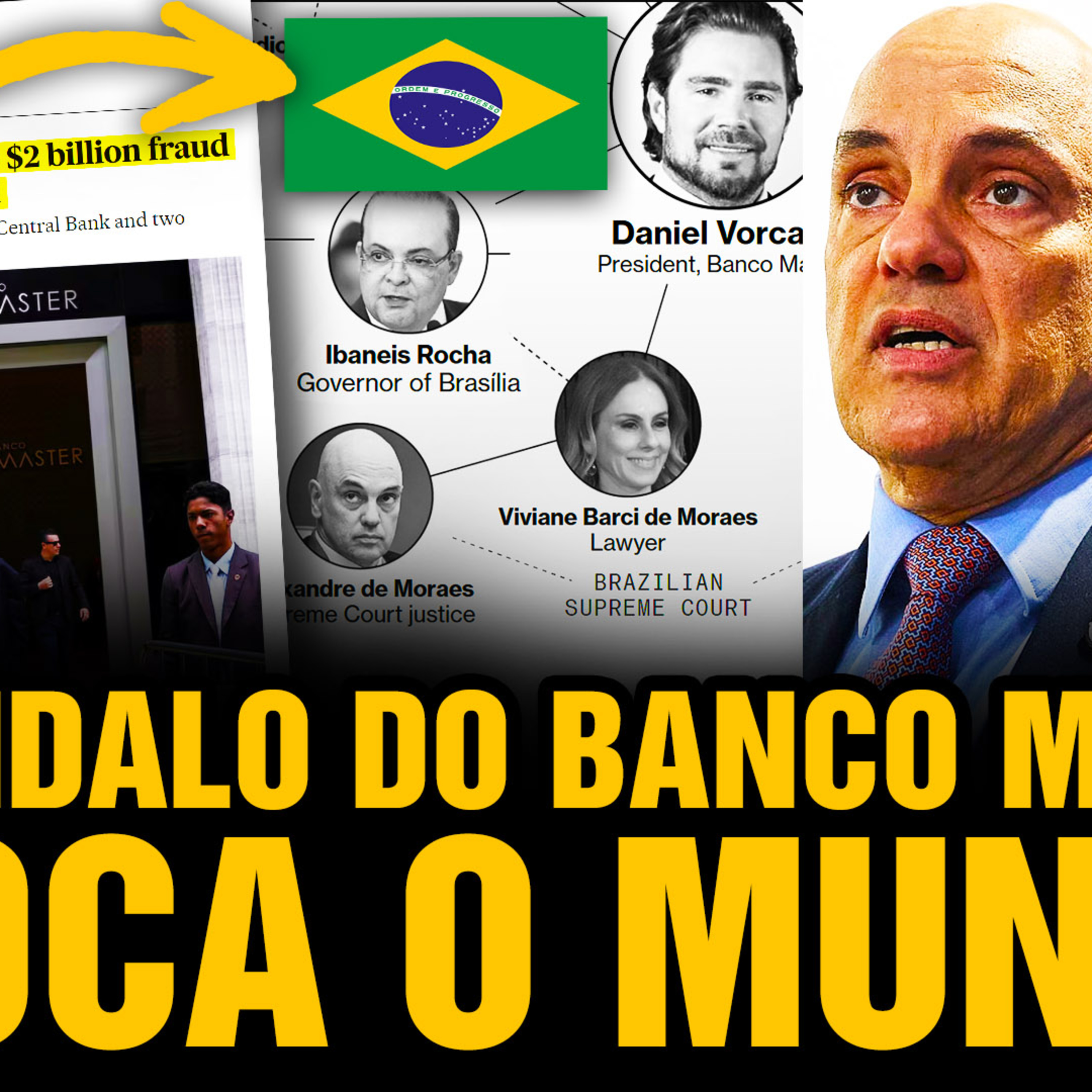 O que a IMPRENSA INTERNACIONAL descobriu sobre o Escândalo do Banco Master no Brasil? 😱 🇧🇷 episode artwork