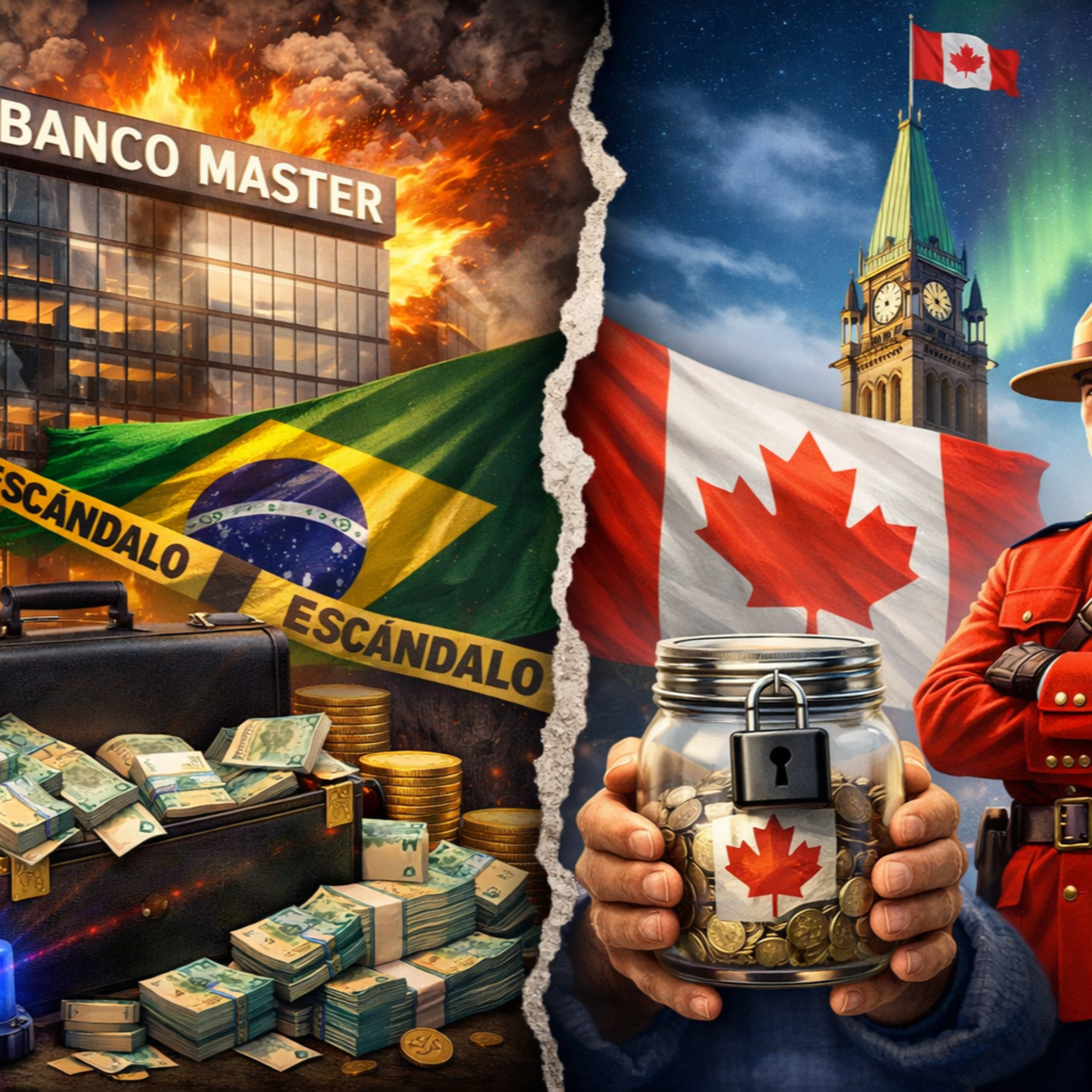 Por que o escândalo do Banco Master NÃO ACONTECERIA no CANADÁ? 😮 🇨🇦 🇧🇷 episode artwork