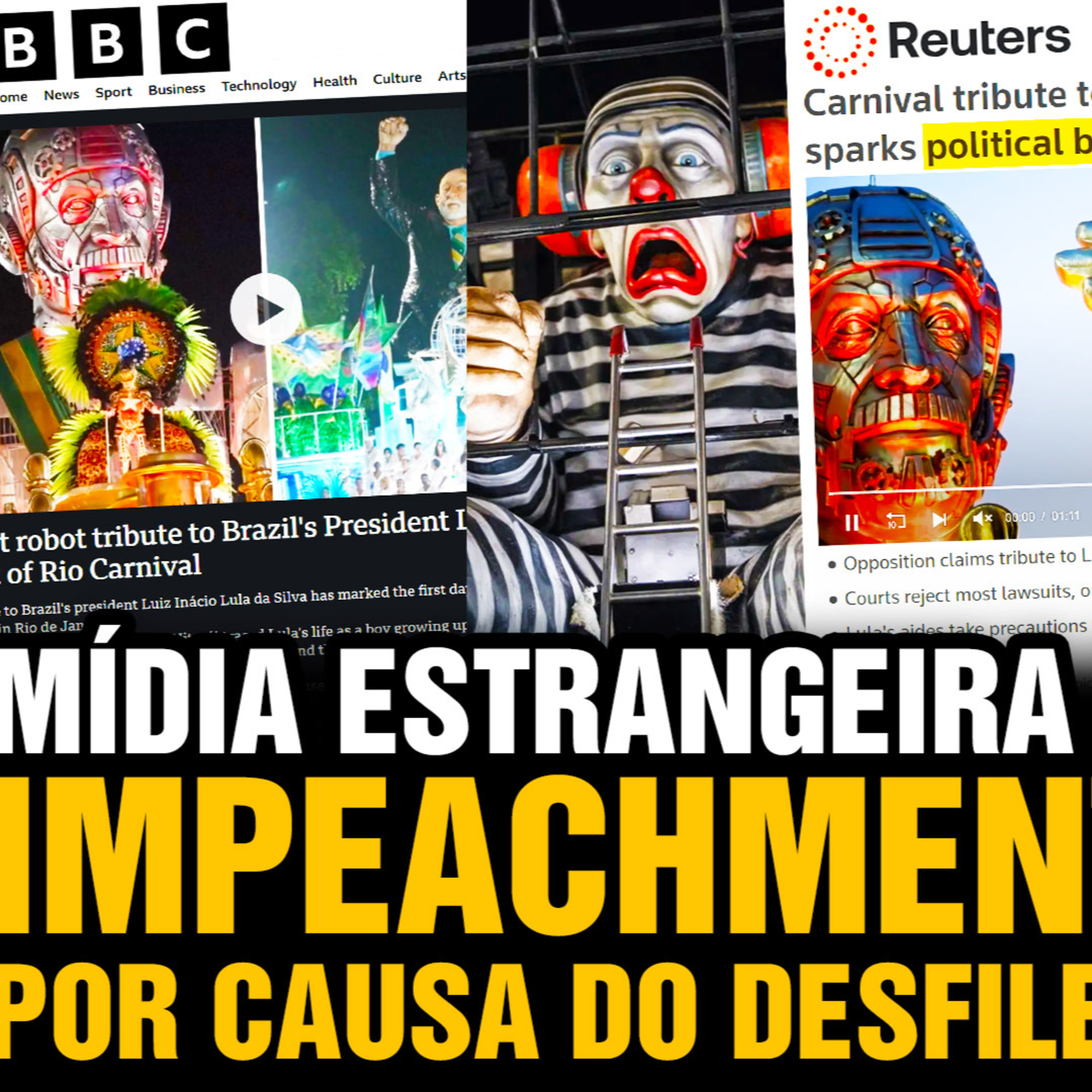 O que a IMPRENSA INTERNACIONAL revela sobre Carnaval com Lula, Bolsonaro palhaço e impeachment 😱 🇧🇷 episode artwork