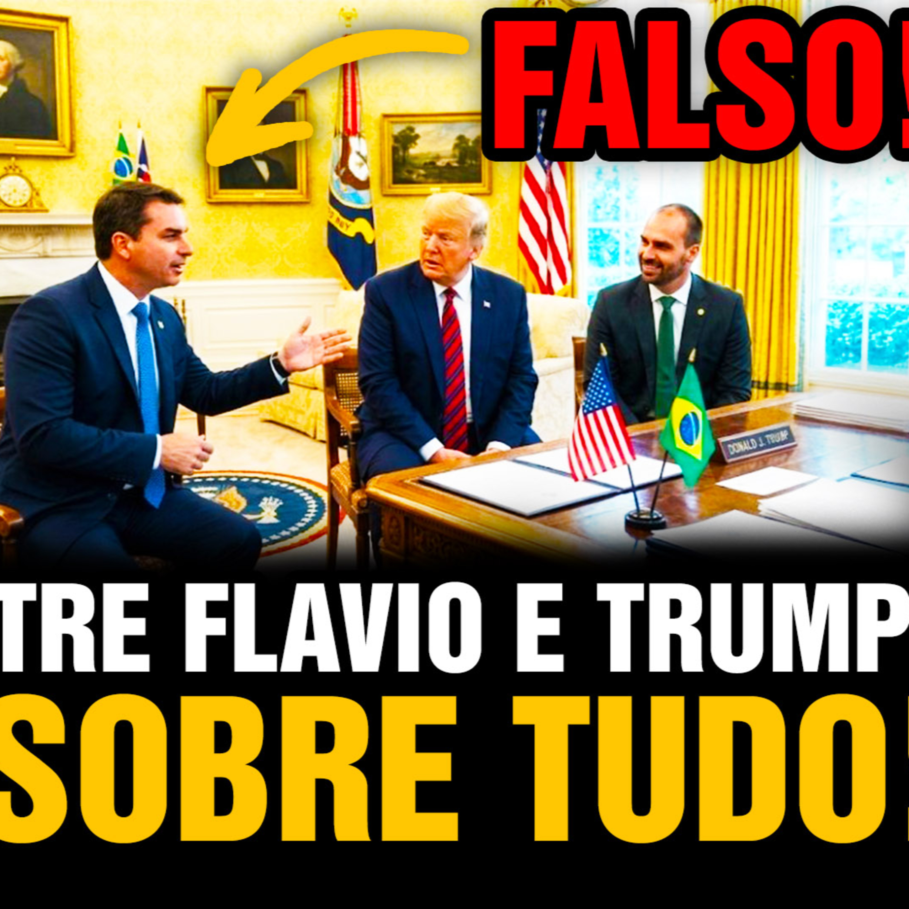 AS MENTIRAS DE FLÁVIO BOLSONARO NO ENCONTRO COM TRUMP! O que isso significa? A FARSA COMPLETA!😱🇧🇷 🇺🇸 episode artwork