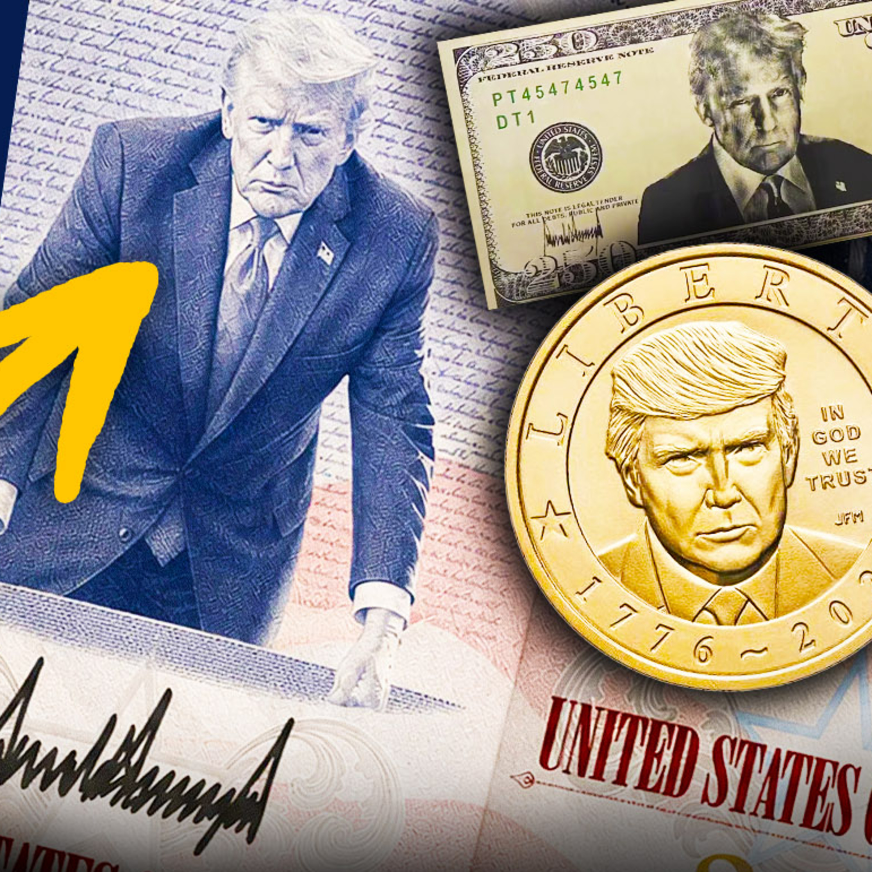 Trump AFUNDA para 34% e põe o próprio rosto no passaporte dos EUA episode artwork