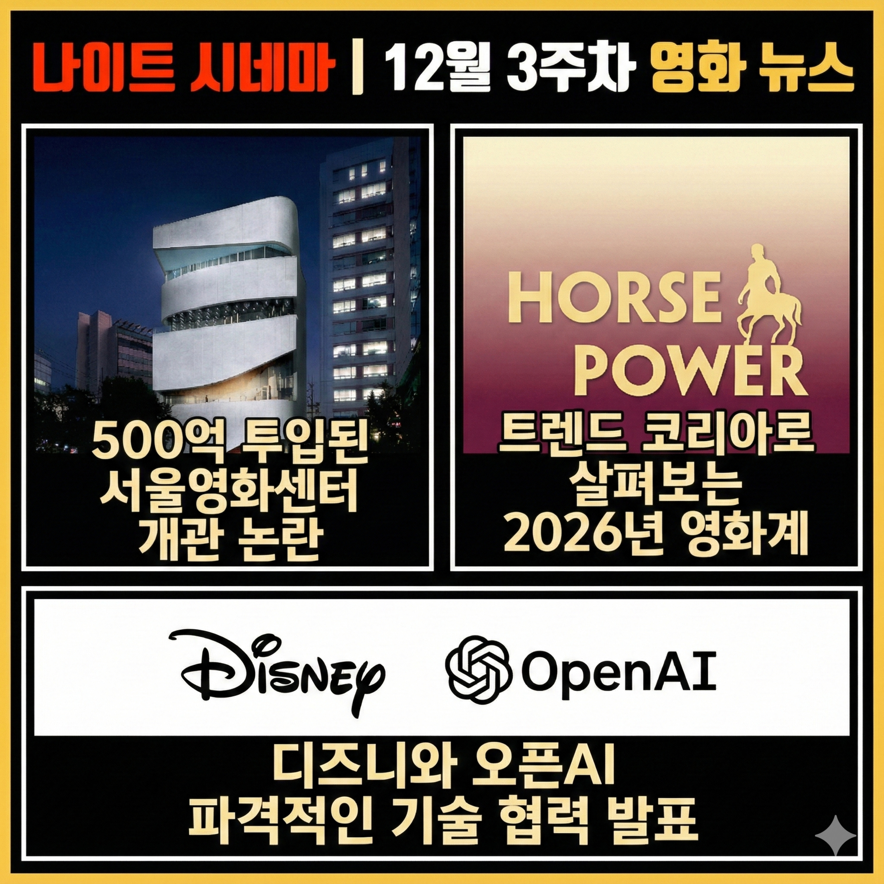 영화계가 서울시를 상대로 보이콧 선언한 이유, AI 시대 영화관의 미래는? | 12월 3주차 영화 소식 episode artwork