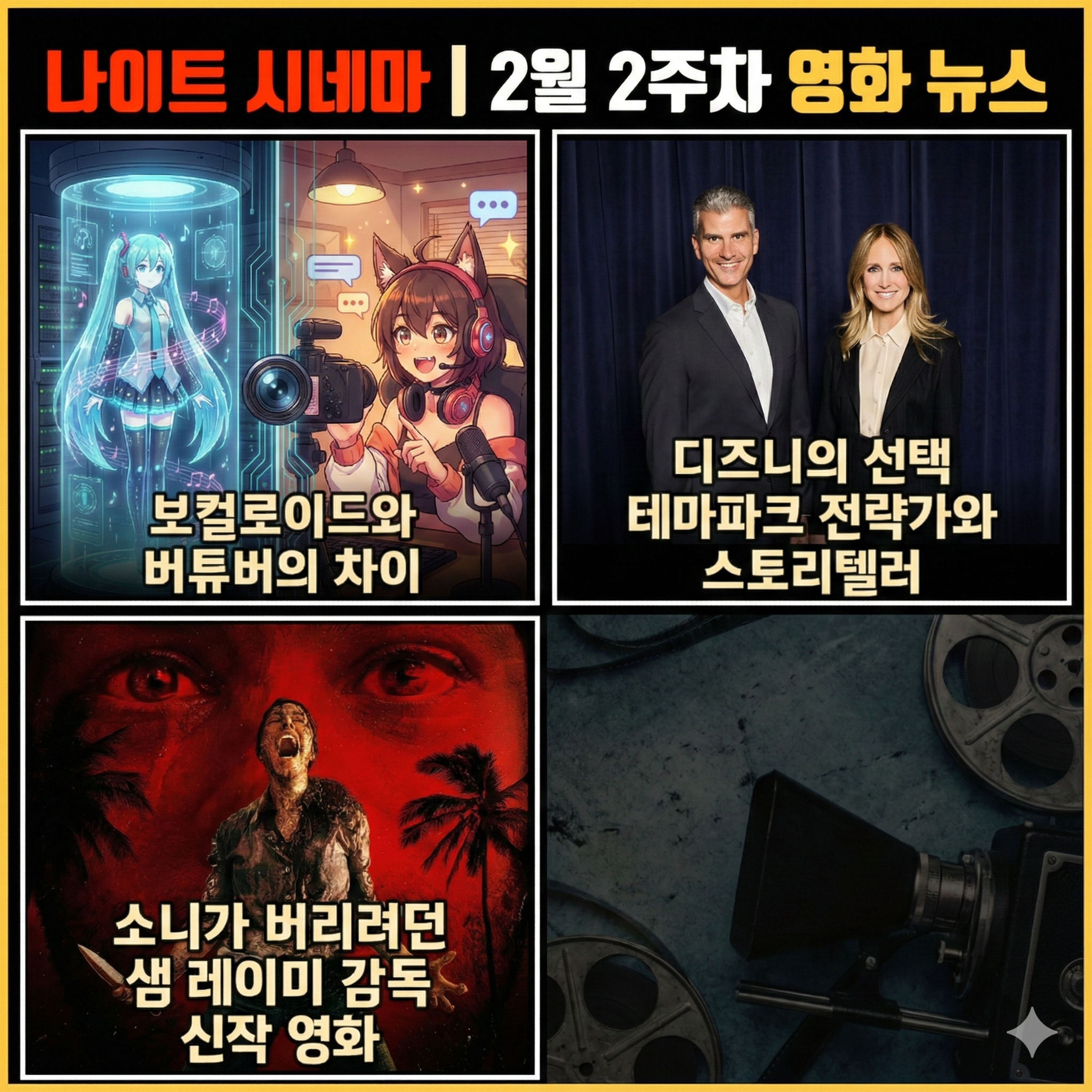 "미쿠가 버튜버라고?" | 디즈니는 다 계획이 있다 | 소니가 버리려던 영화 | 2월 2주차 영화 소식 episode artwork