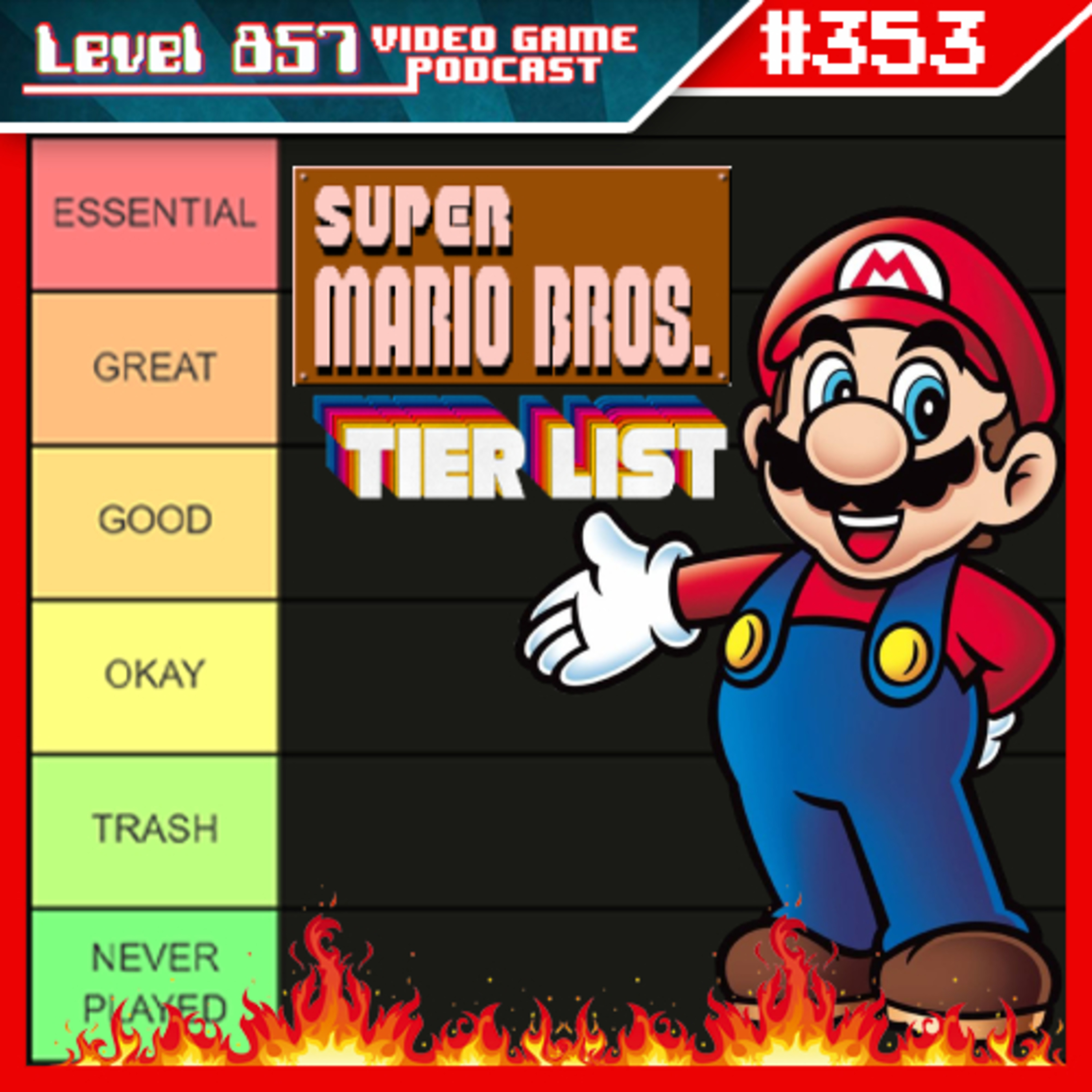 The Ultimate Super Mario Bros Tier List! episode artwork