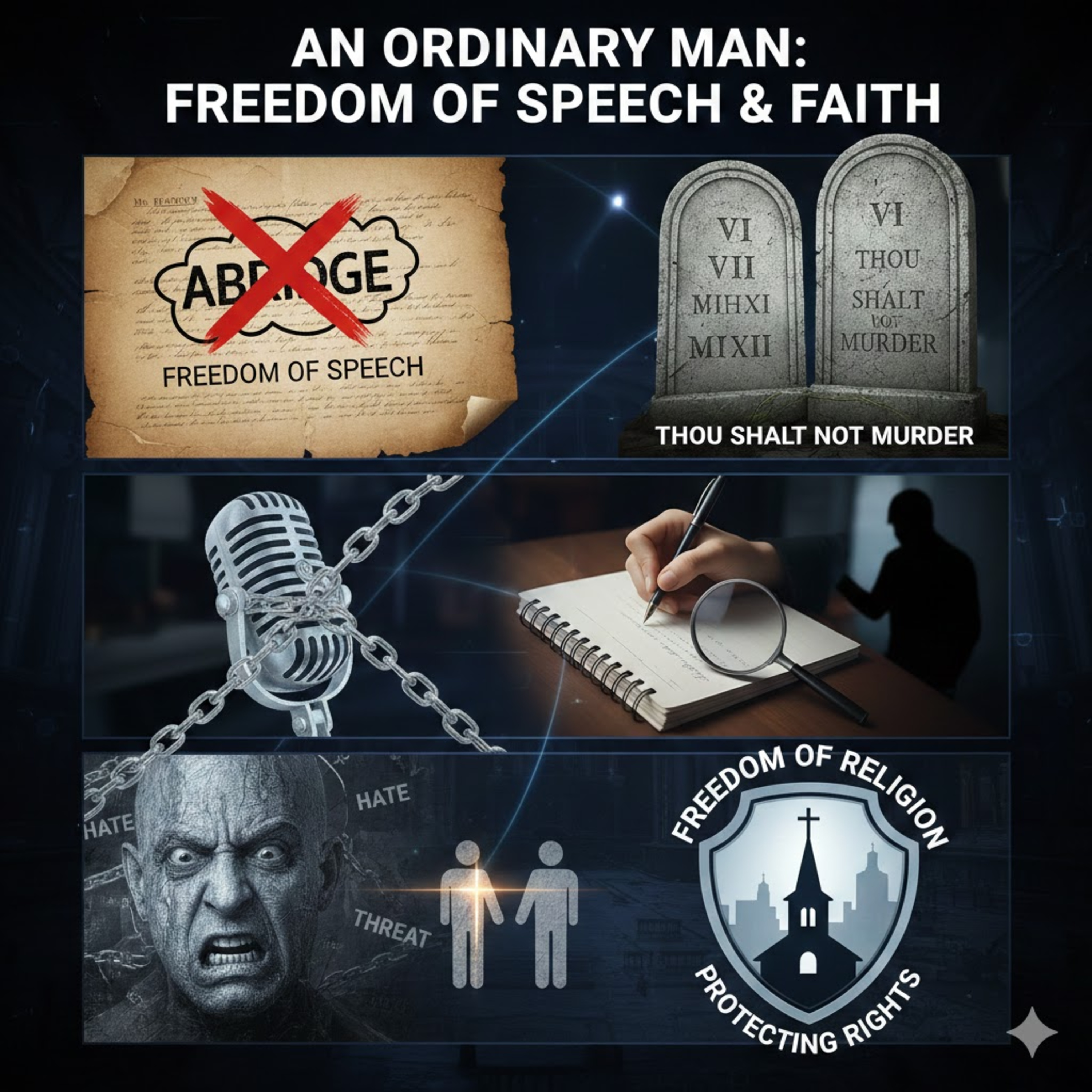 "An Ordinary Man," host Jim Wining, host Jim Wining discusses the complexities of freedom of speech from both a constitutional and Christian perspective. episode artwork