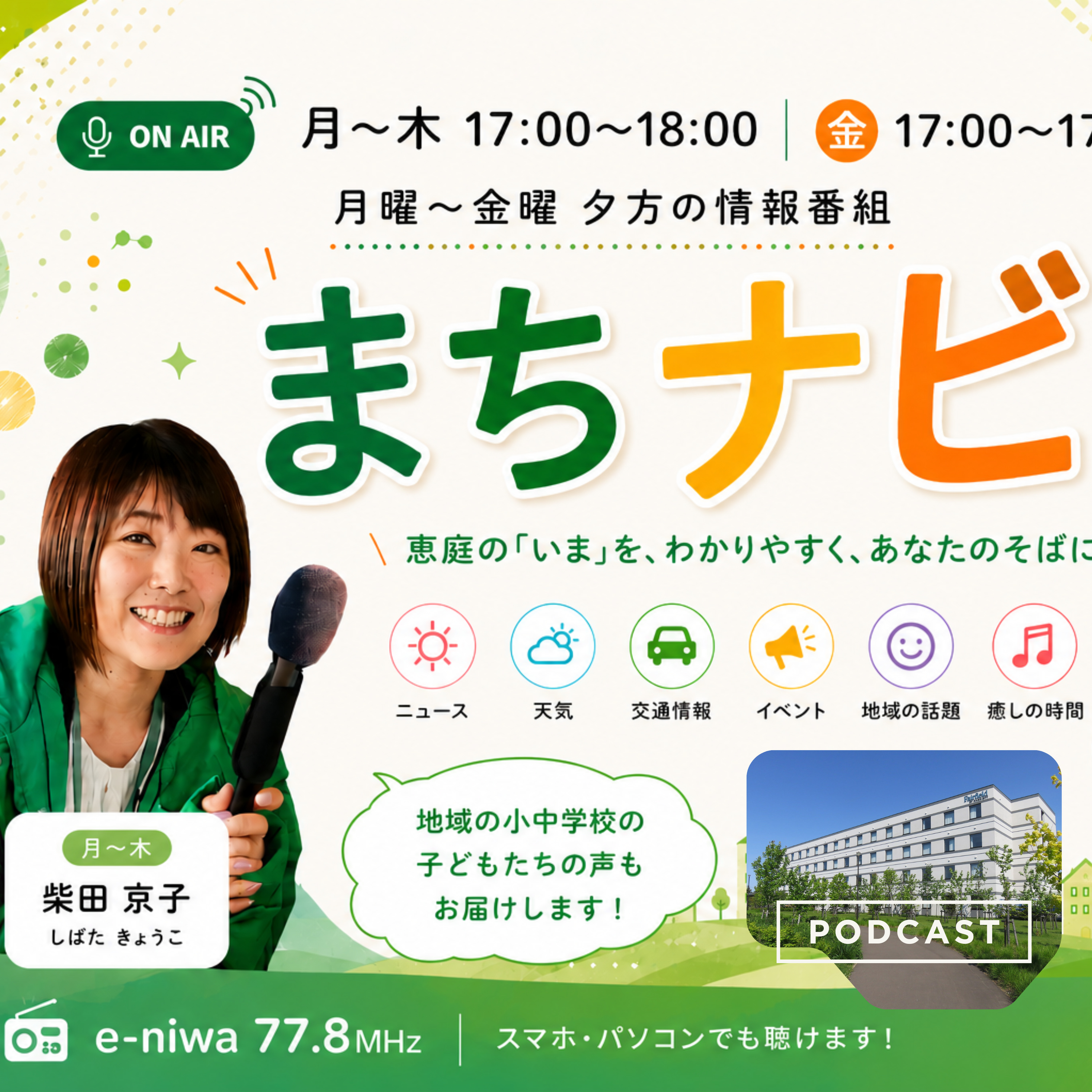 【まちナビ！】20260715 ON AIR　フェアフィールド・バイ・マリオット・北海道えにわ からゲストをお迎え episode artwork