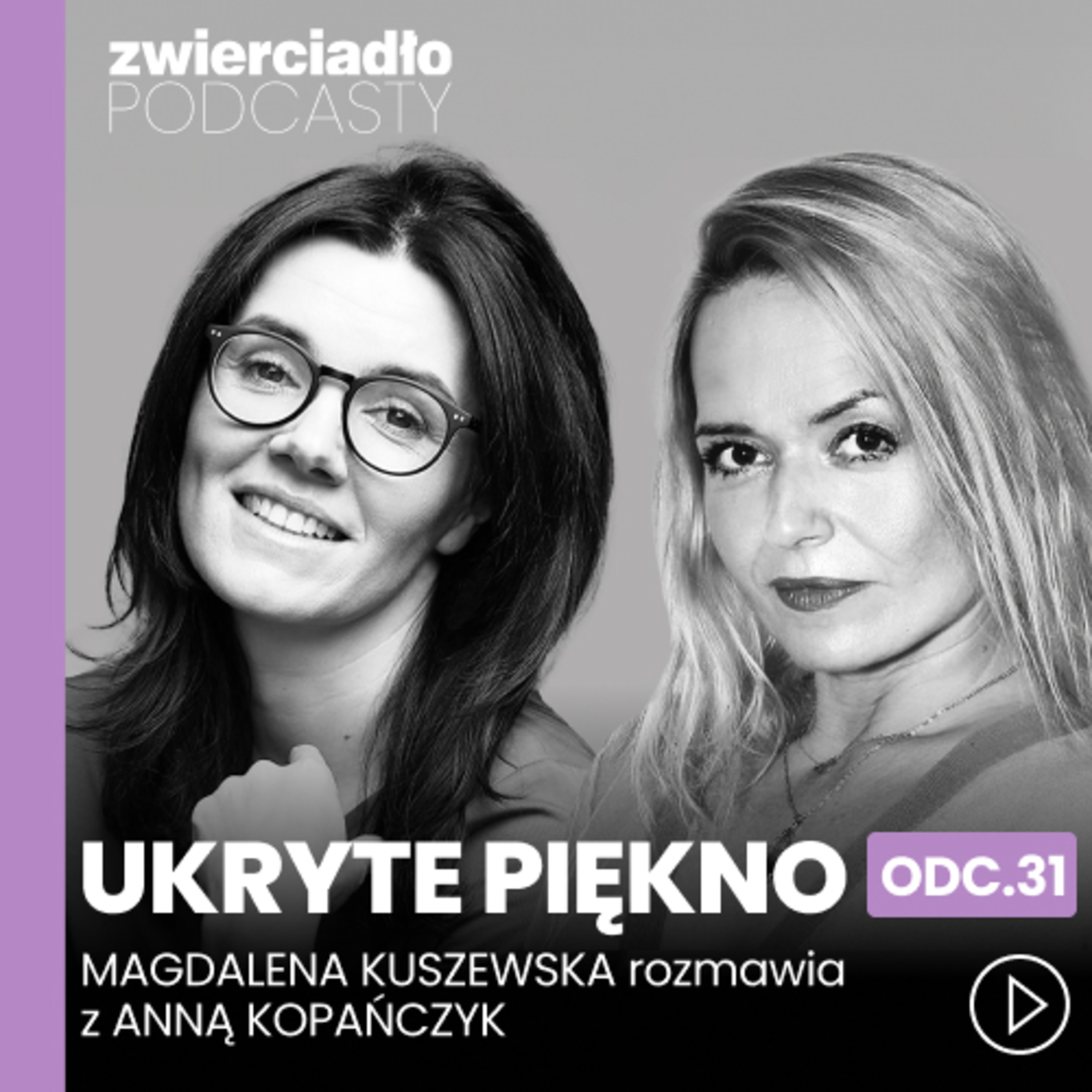 „Nietolerancja biustonosza”, „zamrożony bark”, wypadanie włosów – Anna Kopańczyk o nietypowych objawach menopauzy | „Ukryte piękno”. odc. 29 episode artwork