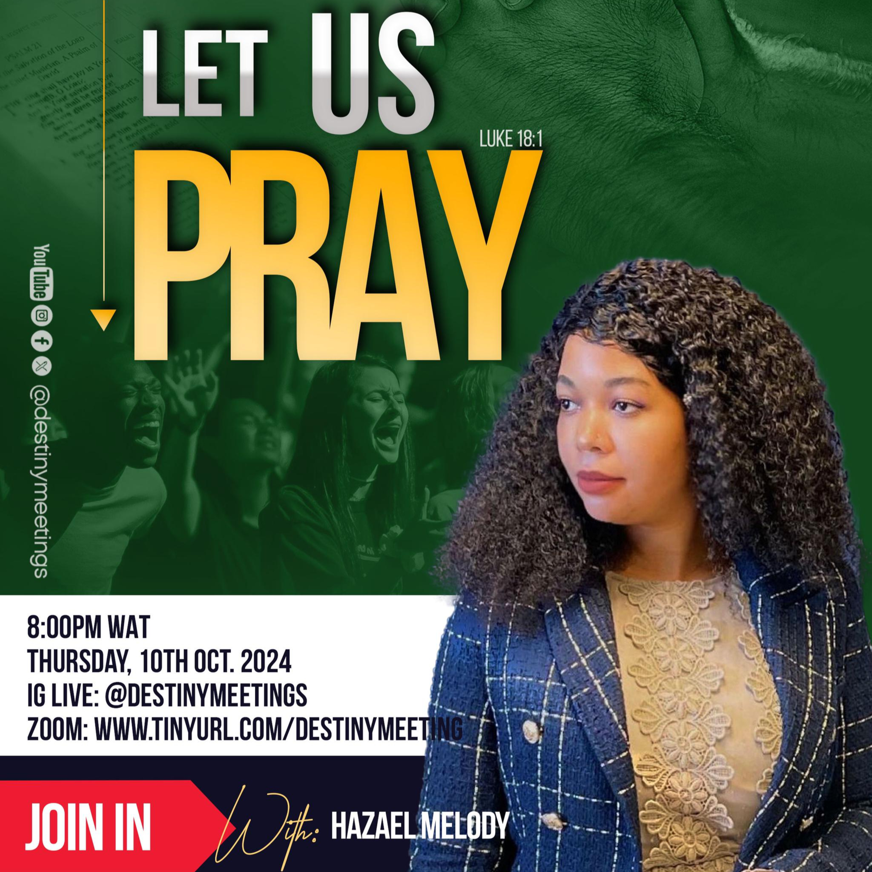 LET US PRAY with Hazael Melody episode artwork