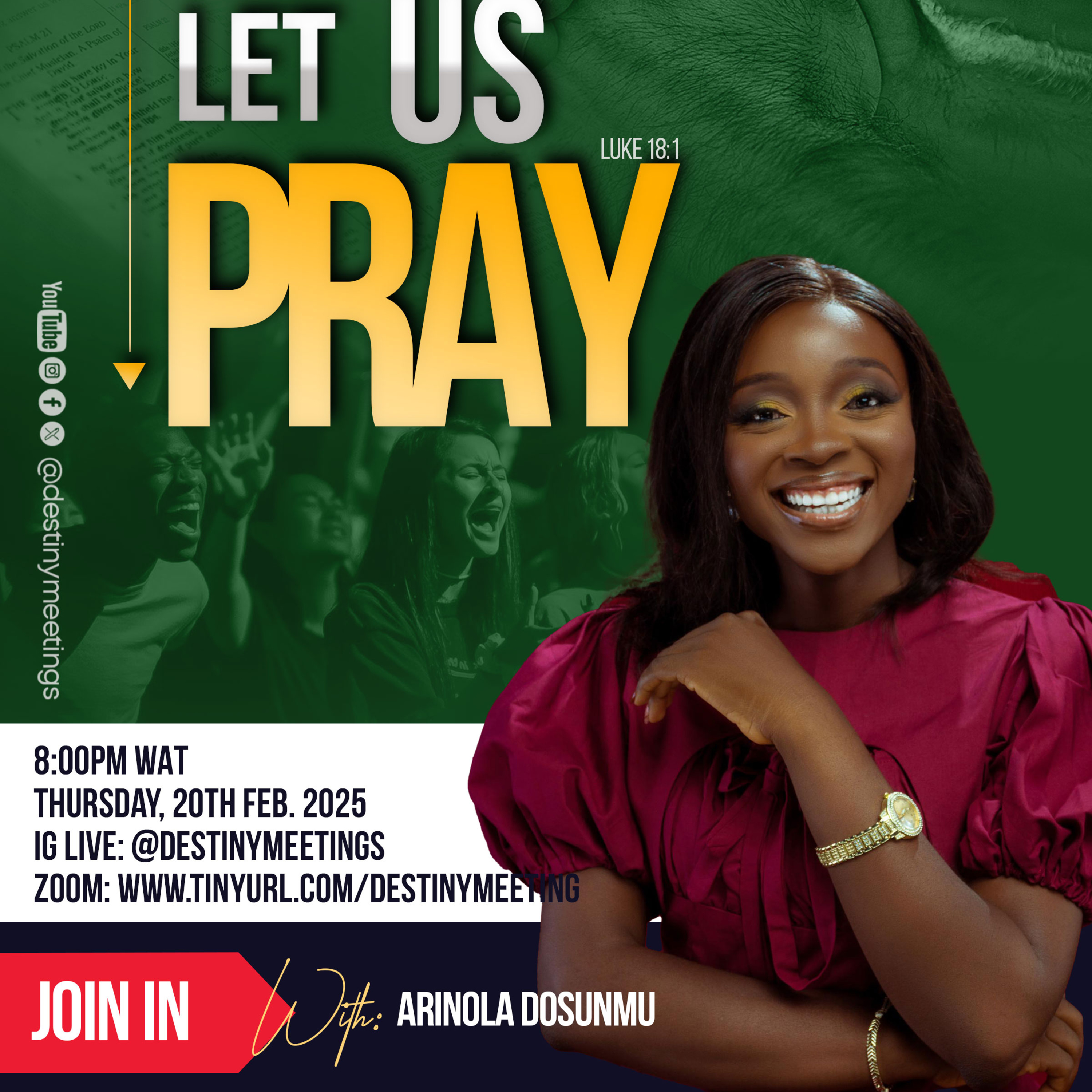 LET US PRAY with Arinola Dosunmu 2025 episode artwork
