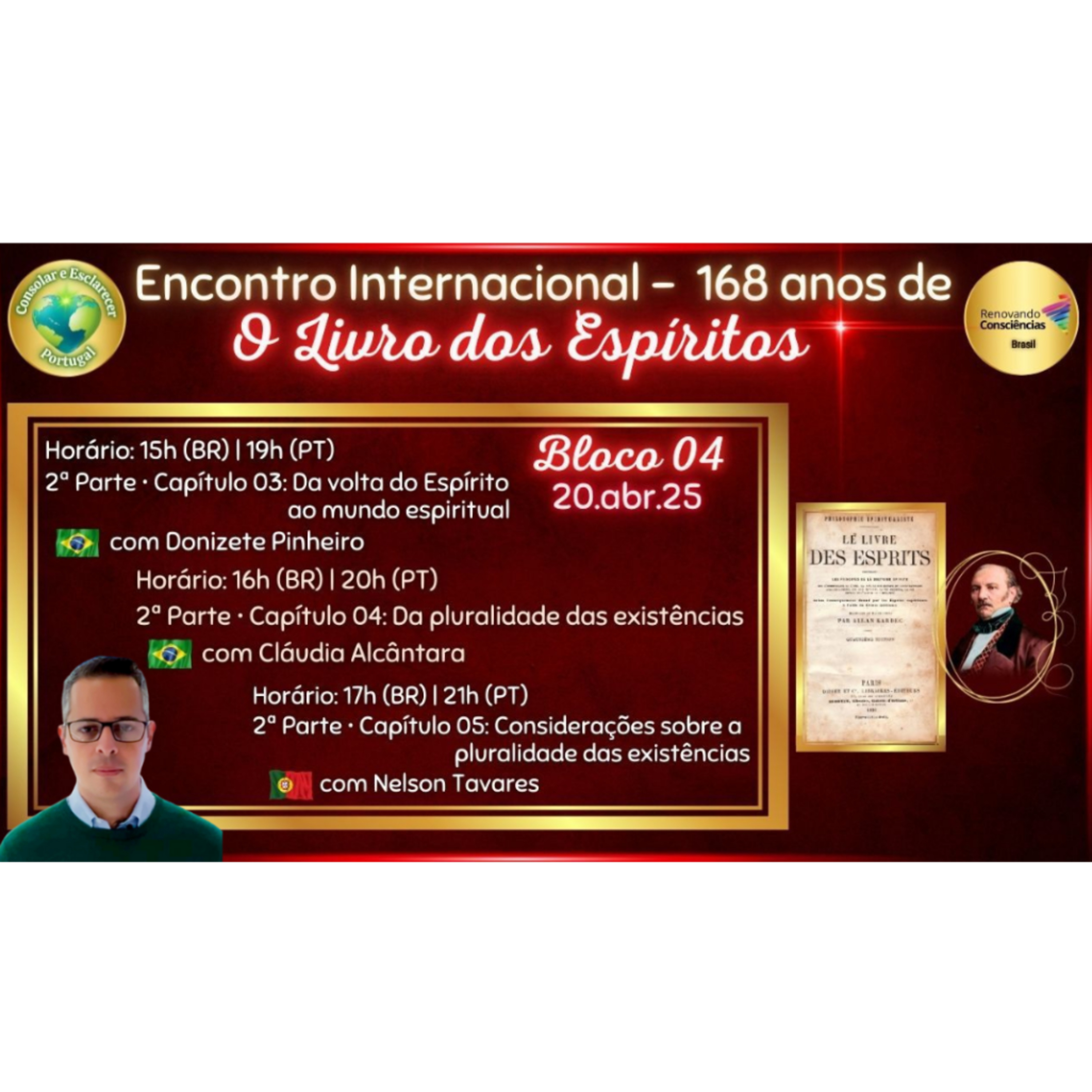 Pluralidade das Existências - Encontro Internacional 168 Anos de O Livro dos Espíritos (Áudio) episode artwork