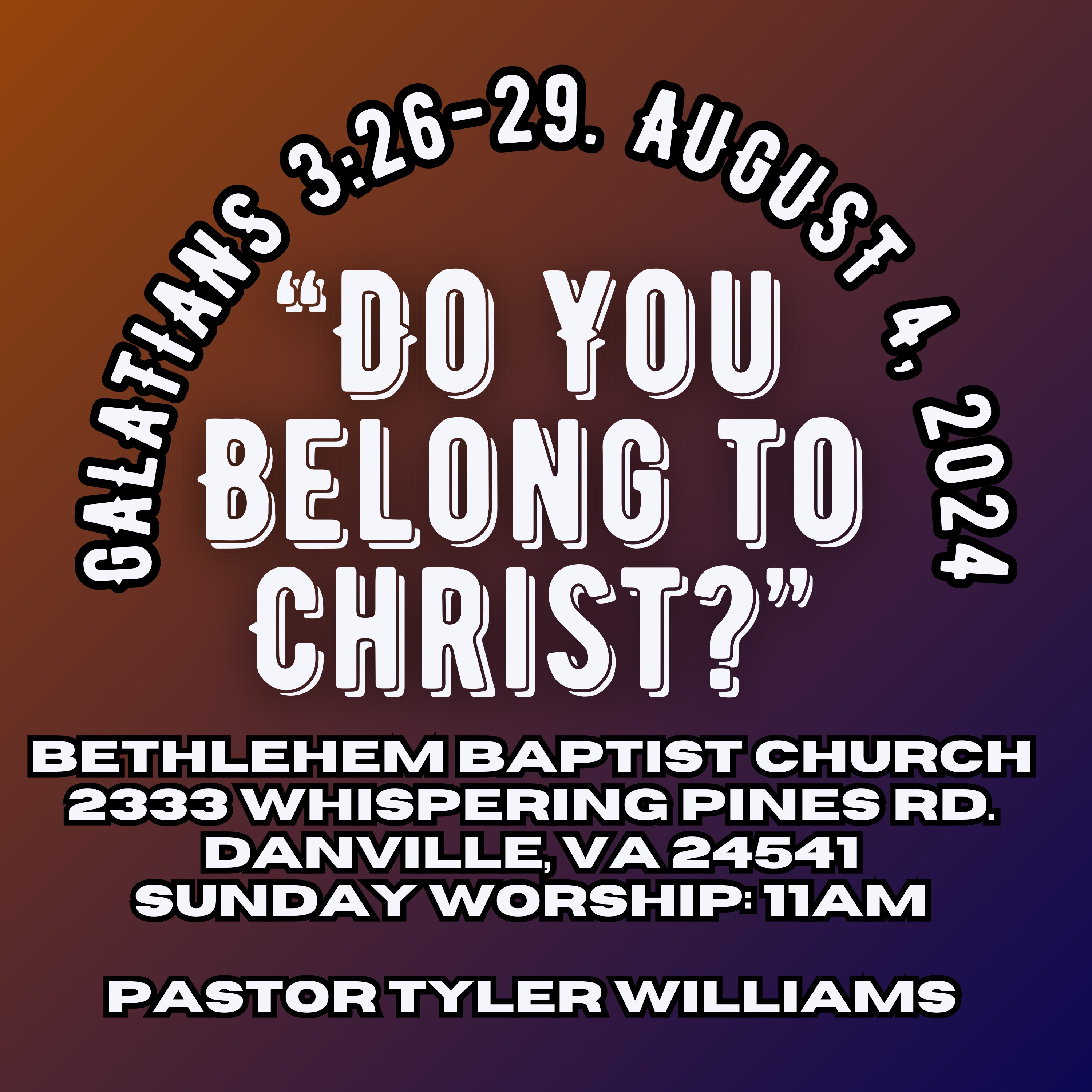 Bethlehem Baptist Church-Danville, VA-Sermons