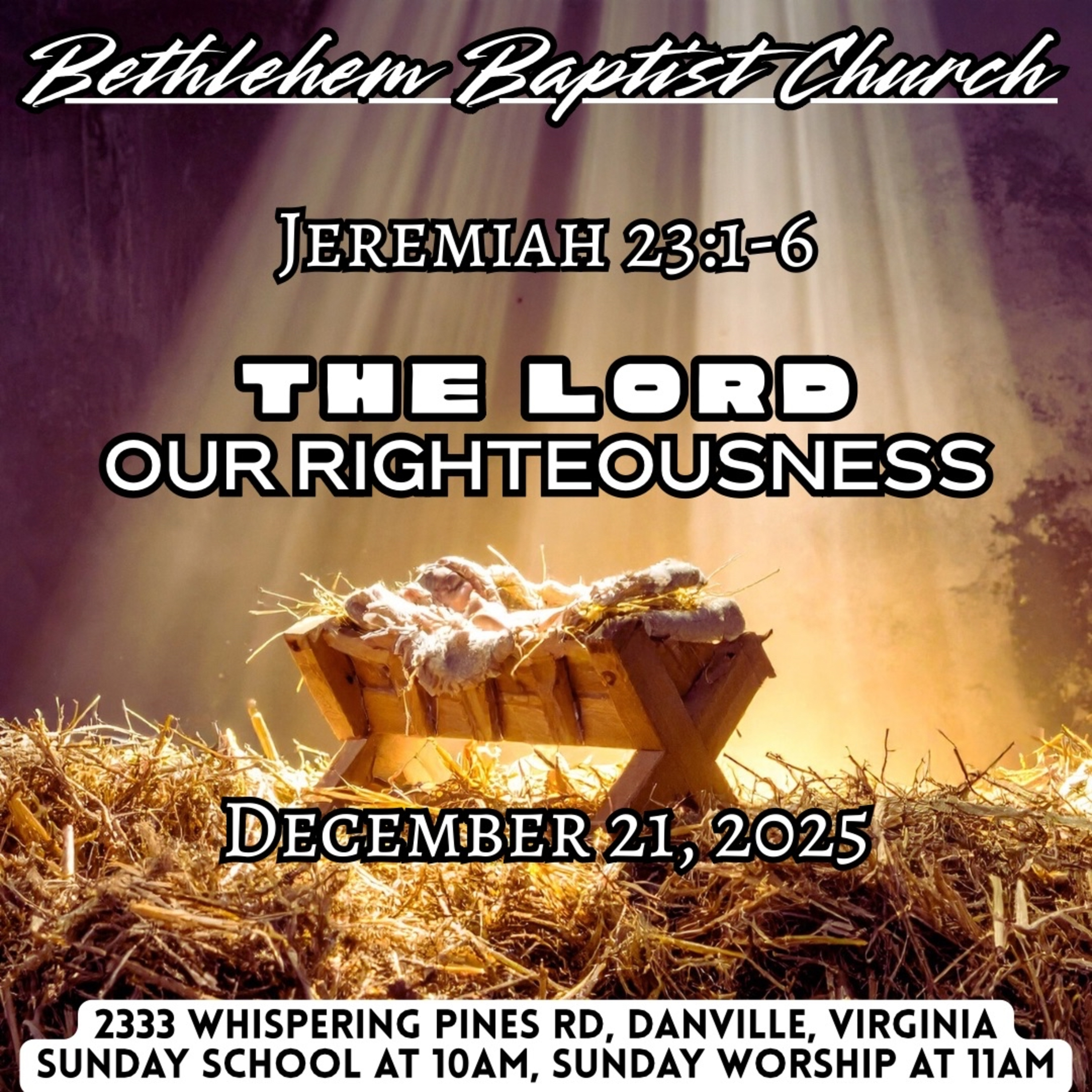 Jeremiah 23:1-6, The LORD our Righteousness