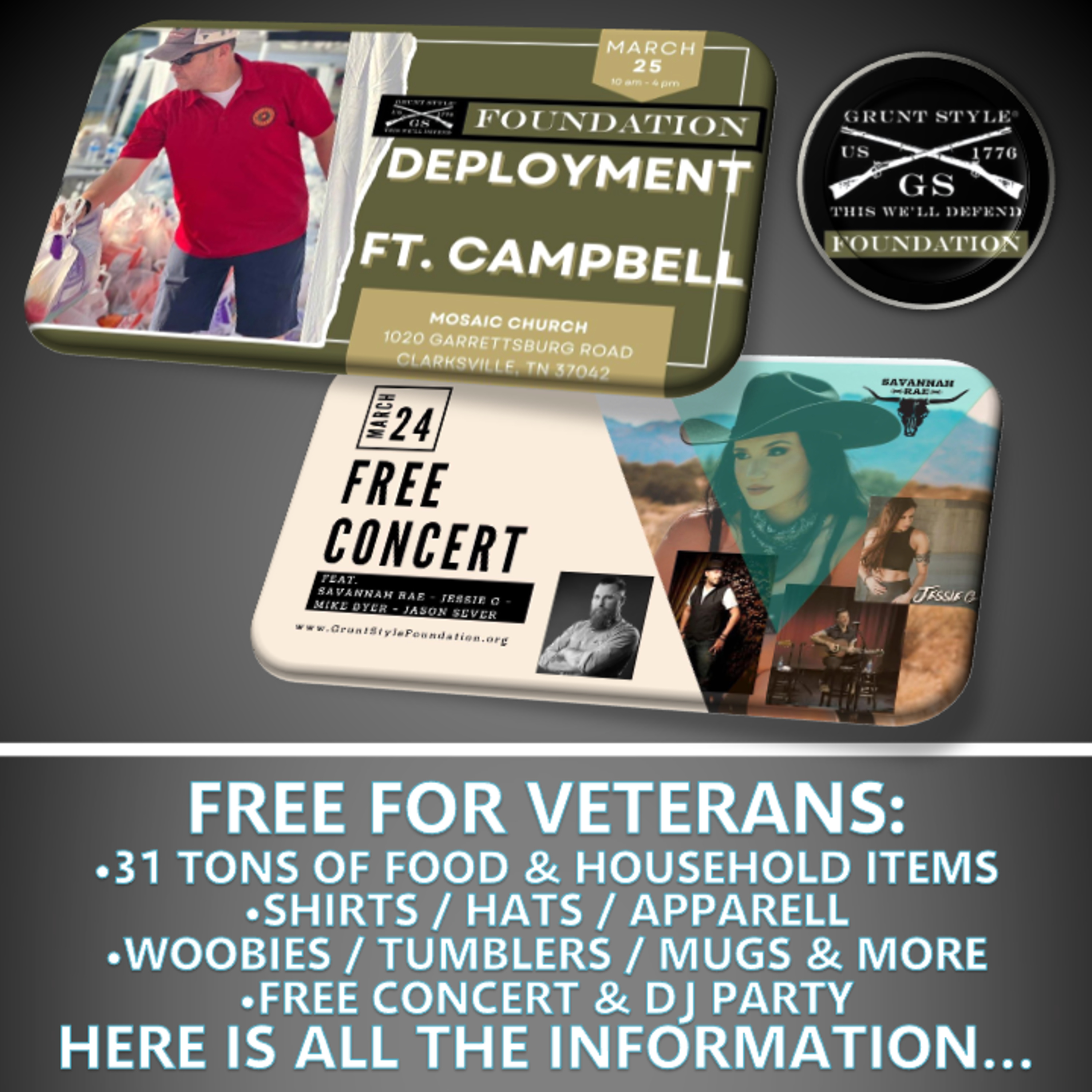 FREE FOR VETERANS: 31 TONS OF FOOD & HOUSEHOLD ITEMS with Grunt Style Foundation episode artwork