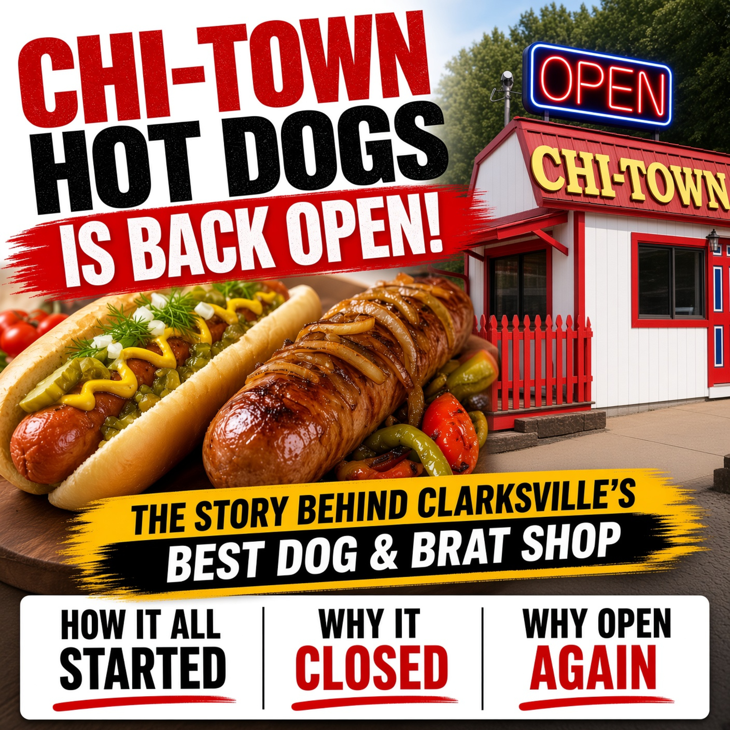 Chi-Town Hot Dogs is Open Again! The Story Behind Clarksville's Best Dog and Brat Shop episode artwork