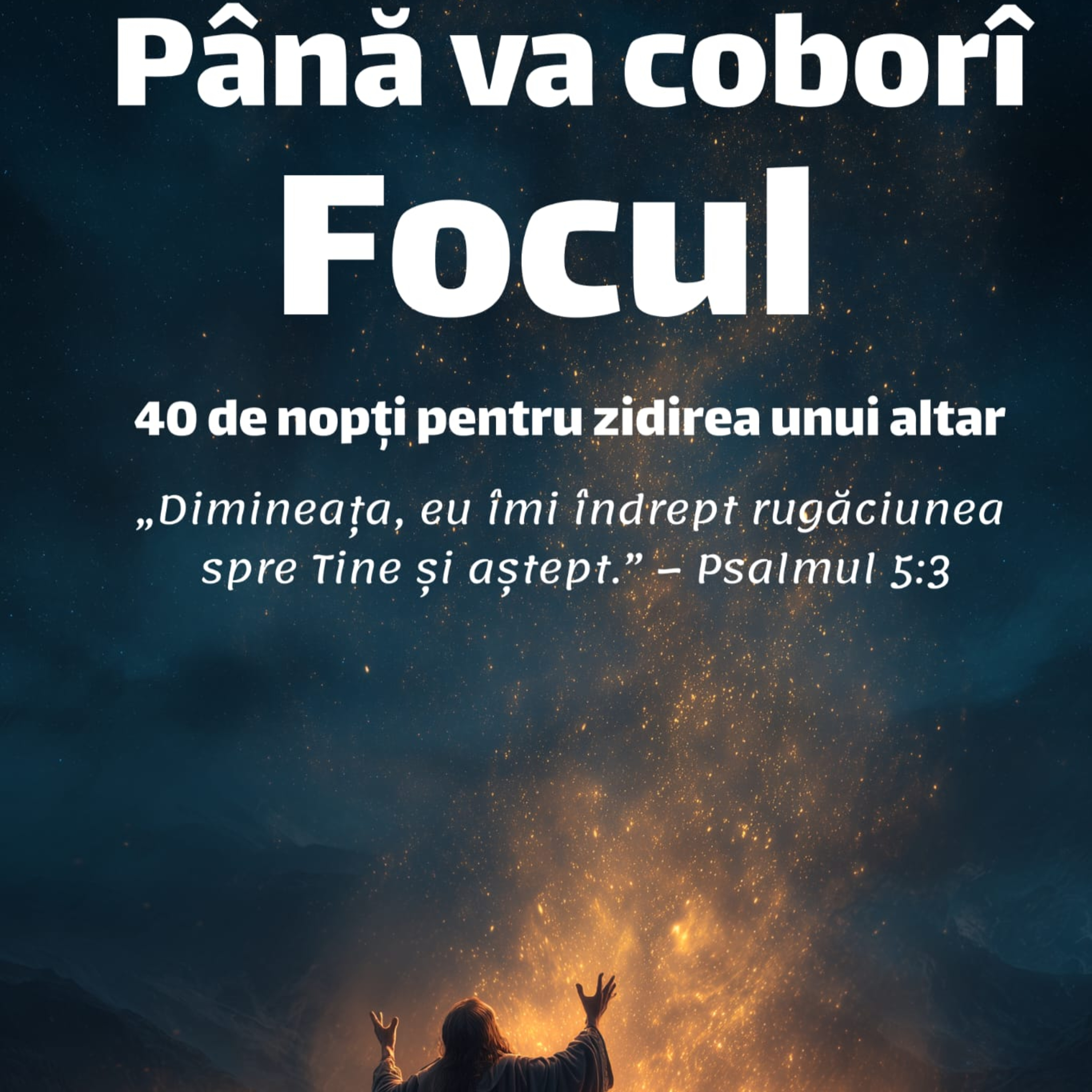 Cu ajutorul Domnului, pe 20 Iulie începem 40 de nopții de zidirea unui Altar de închinare