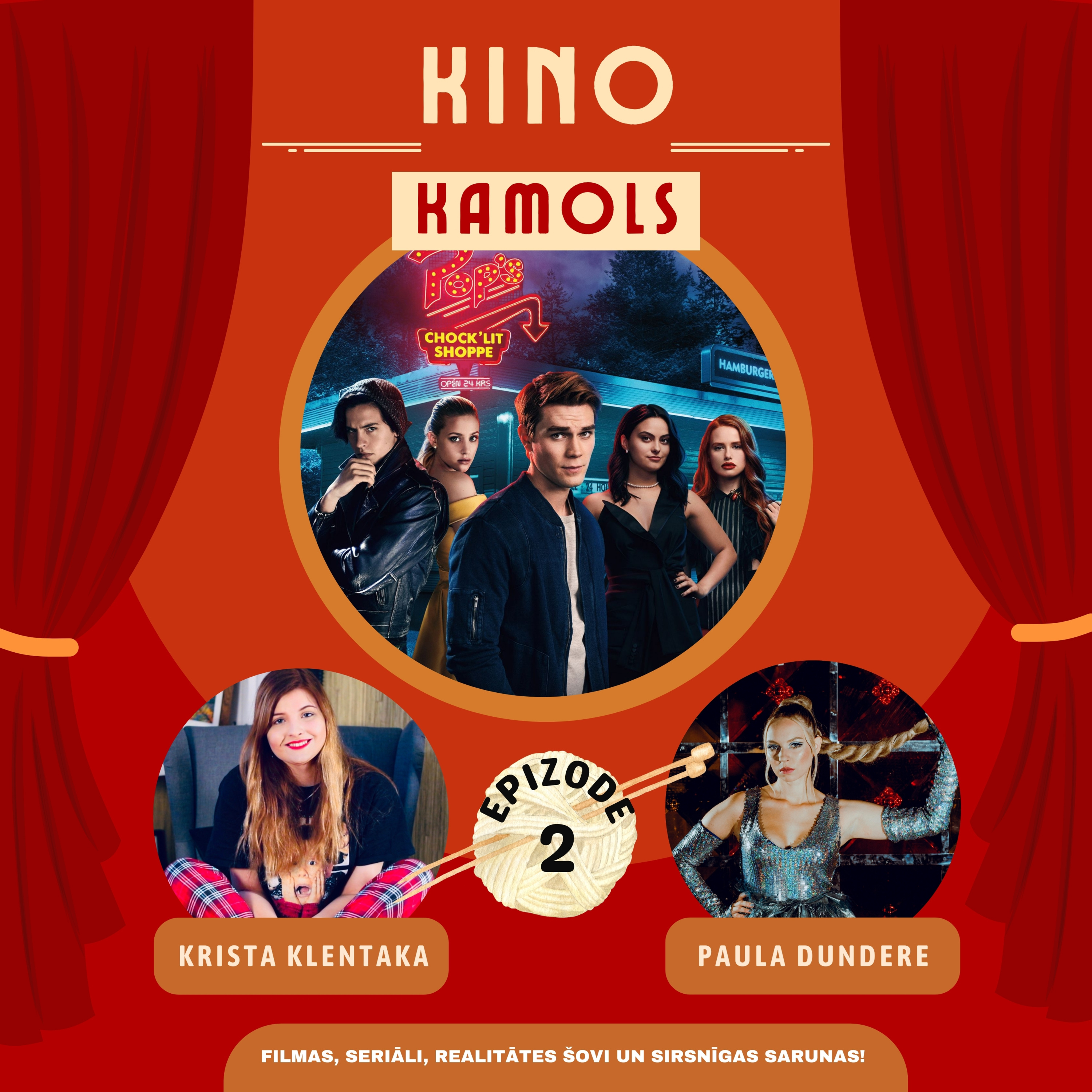 KINO KAMOLS 2. Ep (SERIĀLS "RIVERDALE”) • SCENĀRIJA HAOSS, AKTIERU SATIKŠANA UN KOMIKSI • episode artwork