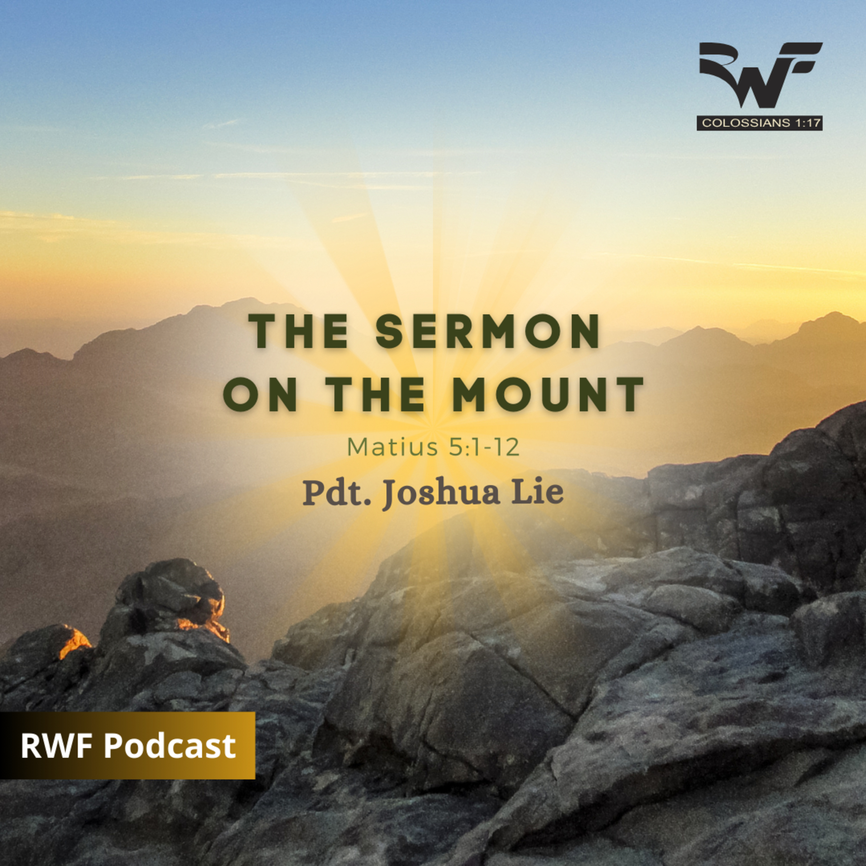 The Sermon on the Mount (Pdt. Joshua Lie) episode artwork