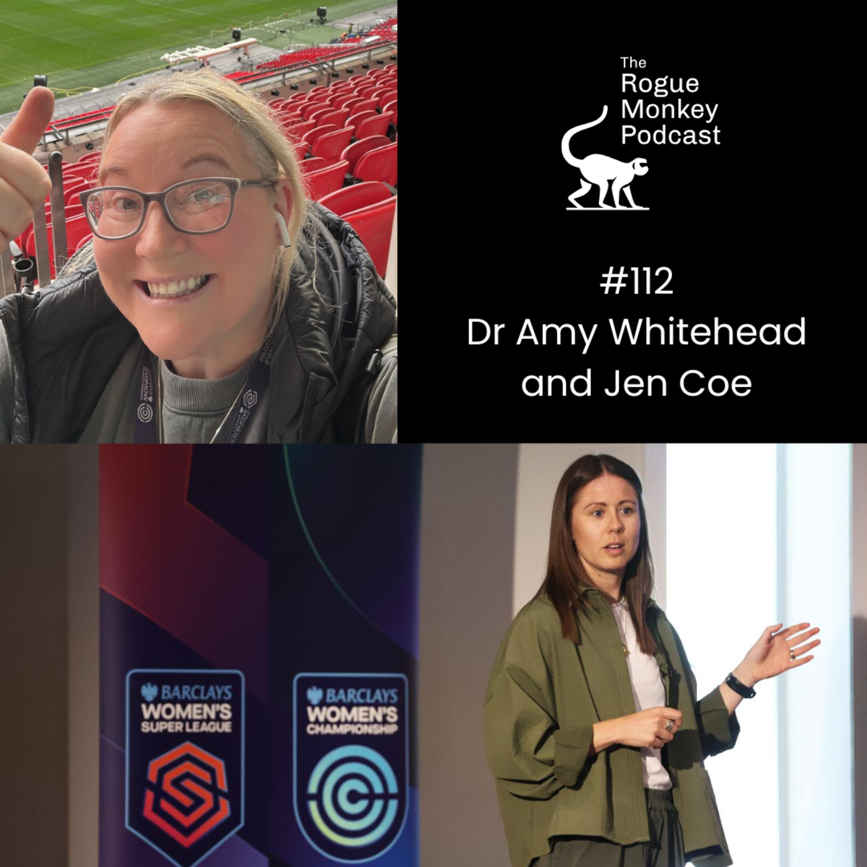 E112 - Dr Amy Whitehead and Jen Coe. Exploring the Myths of Sport Performance episode artwork