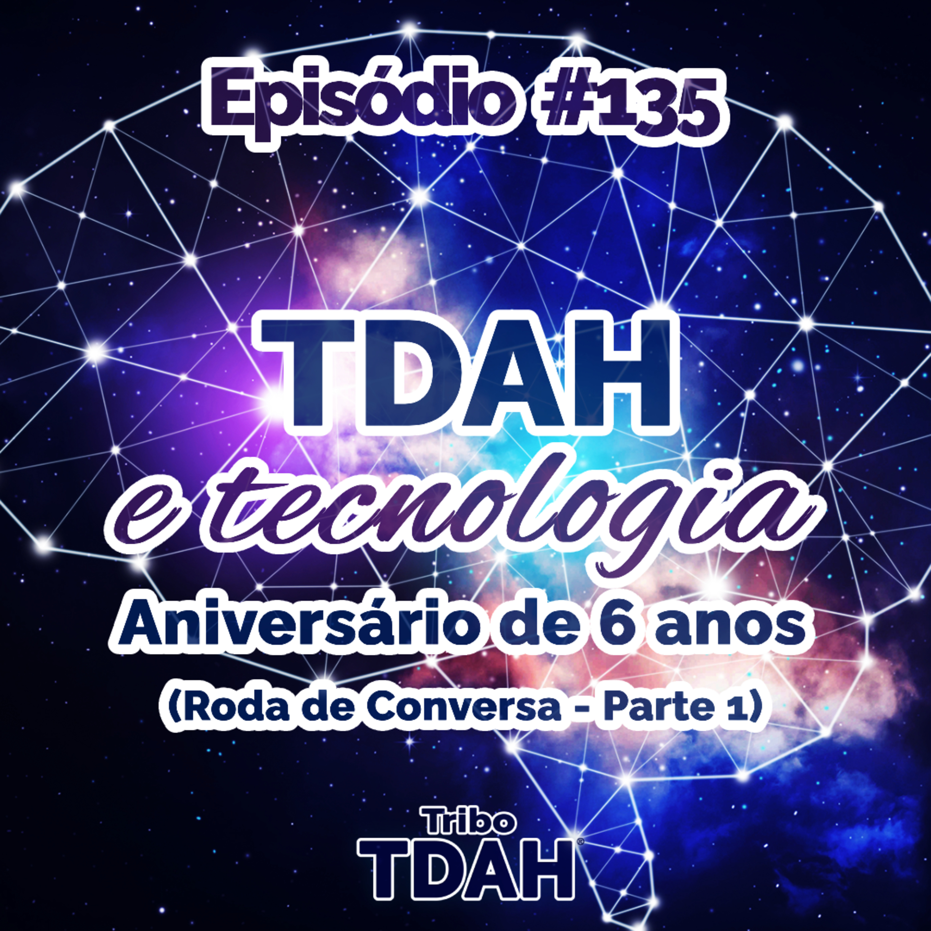 Tribo TDAH #135 - TDAH, tecnologias assistivas e redes sociais (Roda de Conversa - Parte 1) - Aniversário 6 anos episode artwork