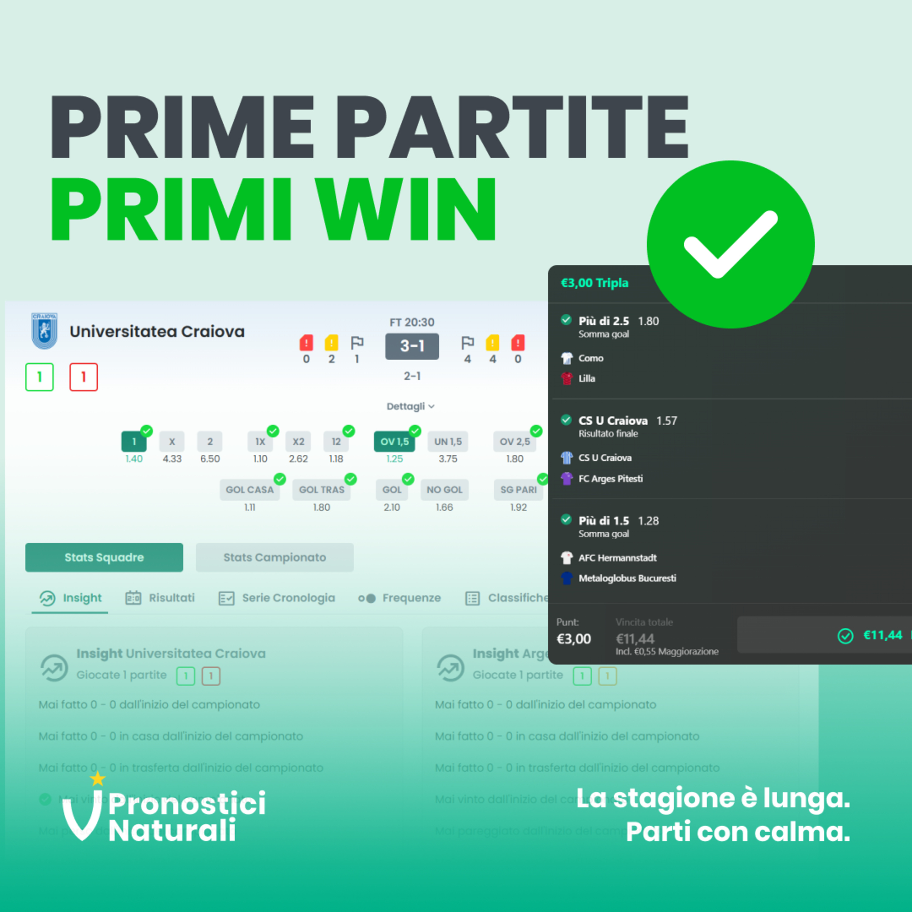 Tabellone attivo in Liga 1 Romania, primi suggerimenti e X3 vincenti episode artwork
