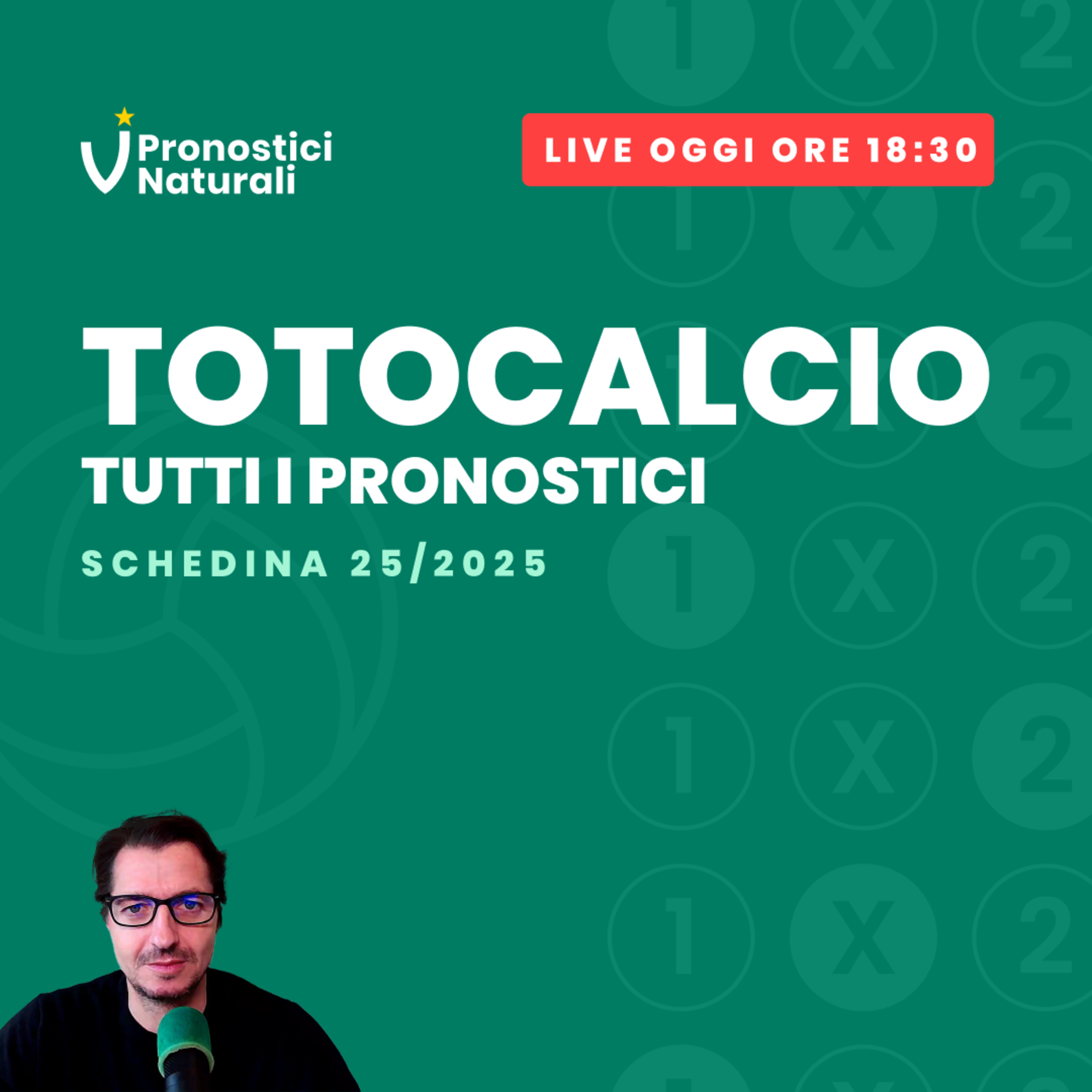 🔴 LIVE TotoCalcio 25 ⚽ Facciamo la schedina insieme episode artwork