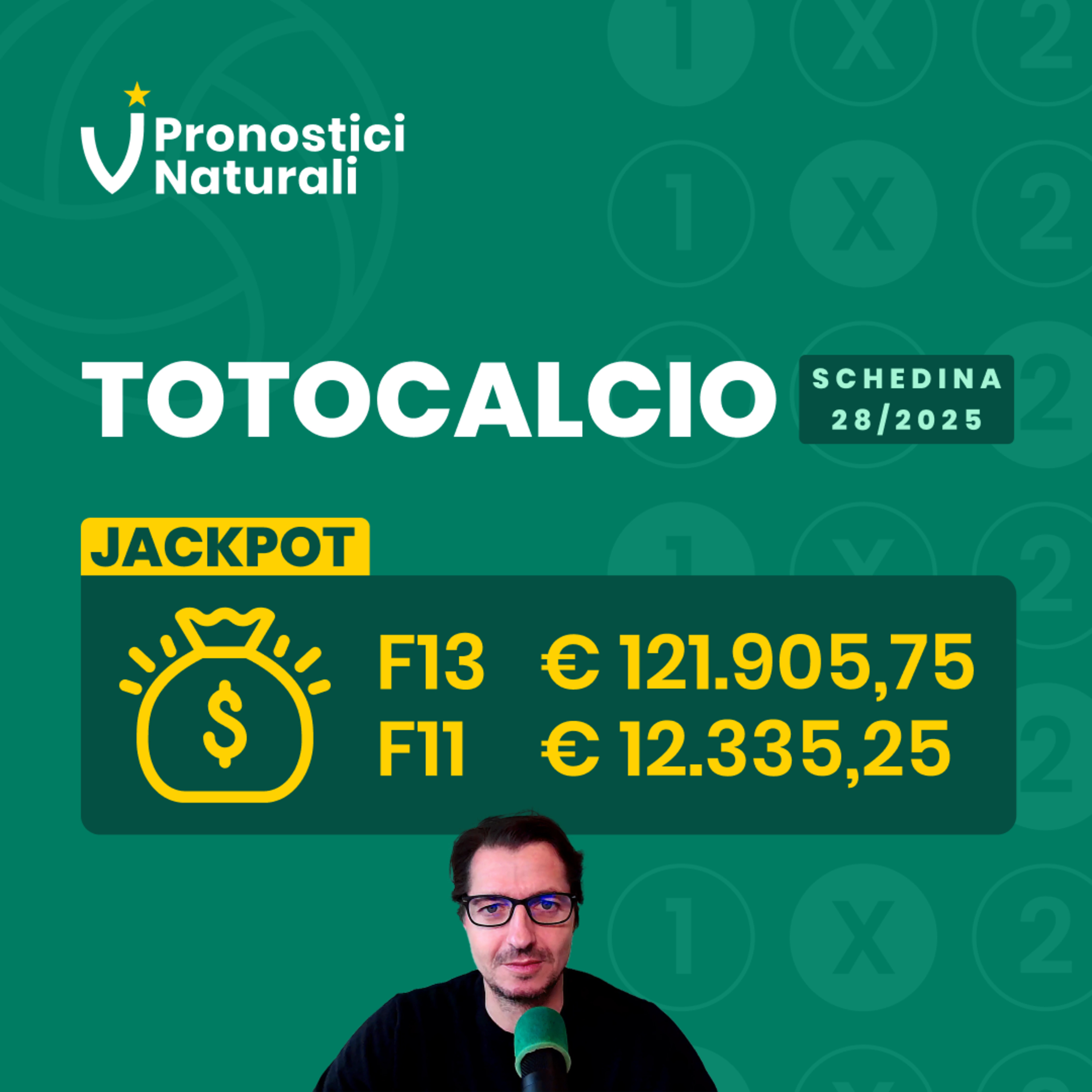 TotoCalcio 28 ⚽ Jackpot F13 € 121.905 + F11 € 12.335! Tutti i Pronostici + Selezione IL13 episode artwork